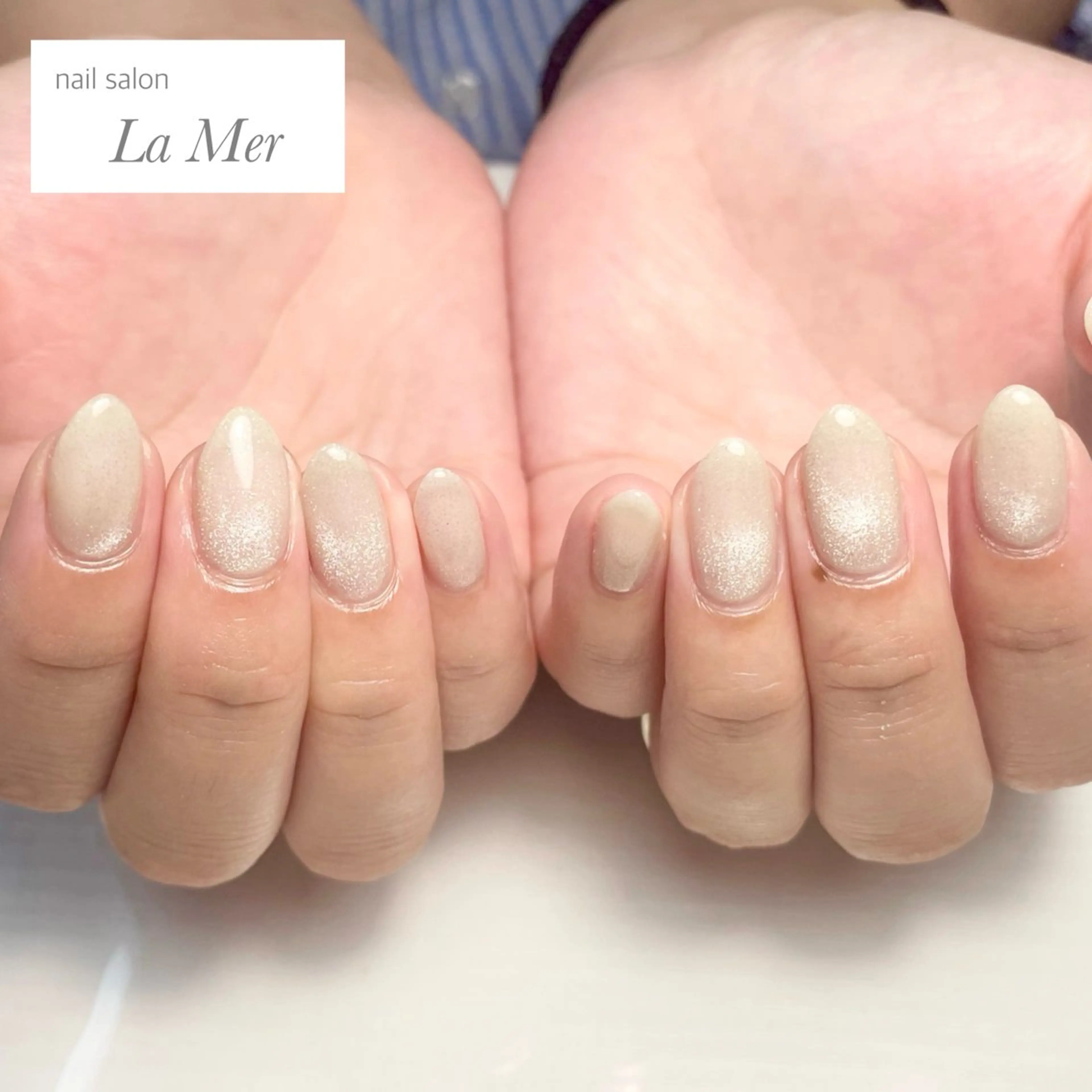 ネイル マグネットネイル オフィスネイル ワンカラーネイル シンプルネイル 春ネイル nailsalon La Merのネイルデザイン