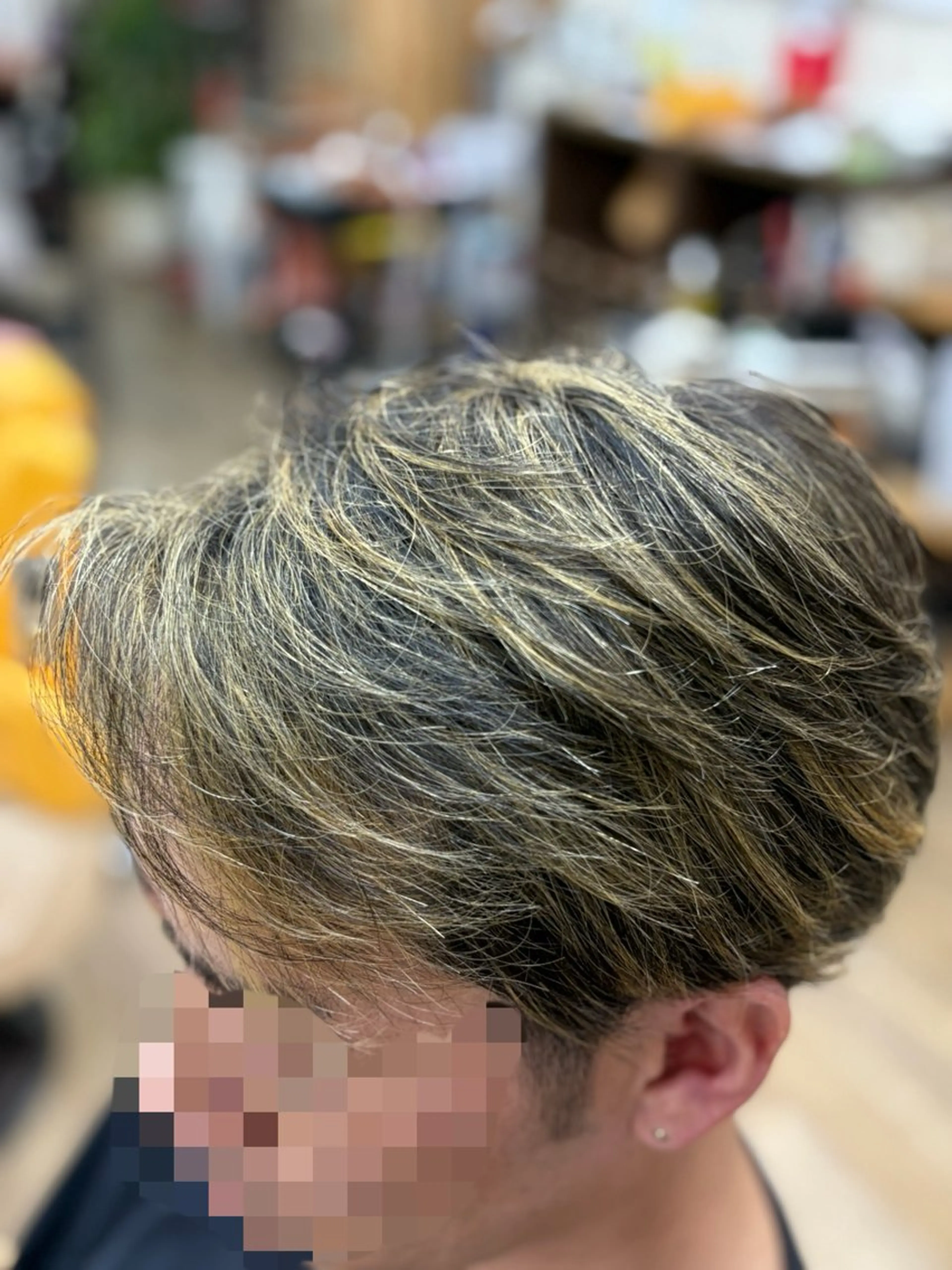 メンズカット＋ハイライトの写真