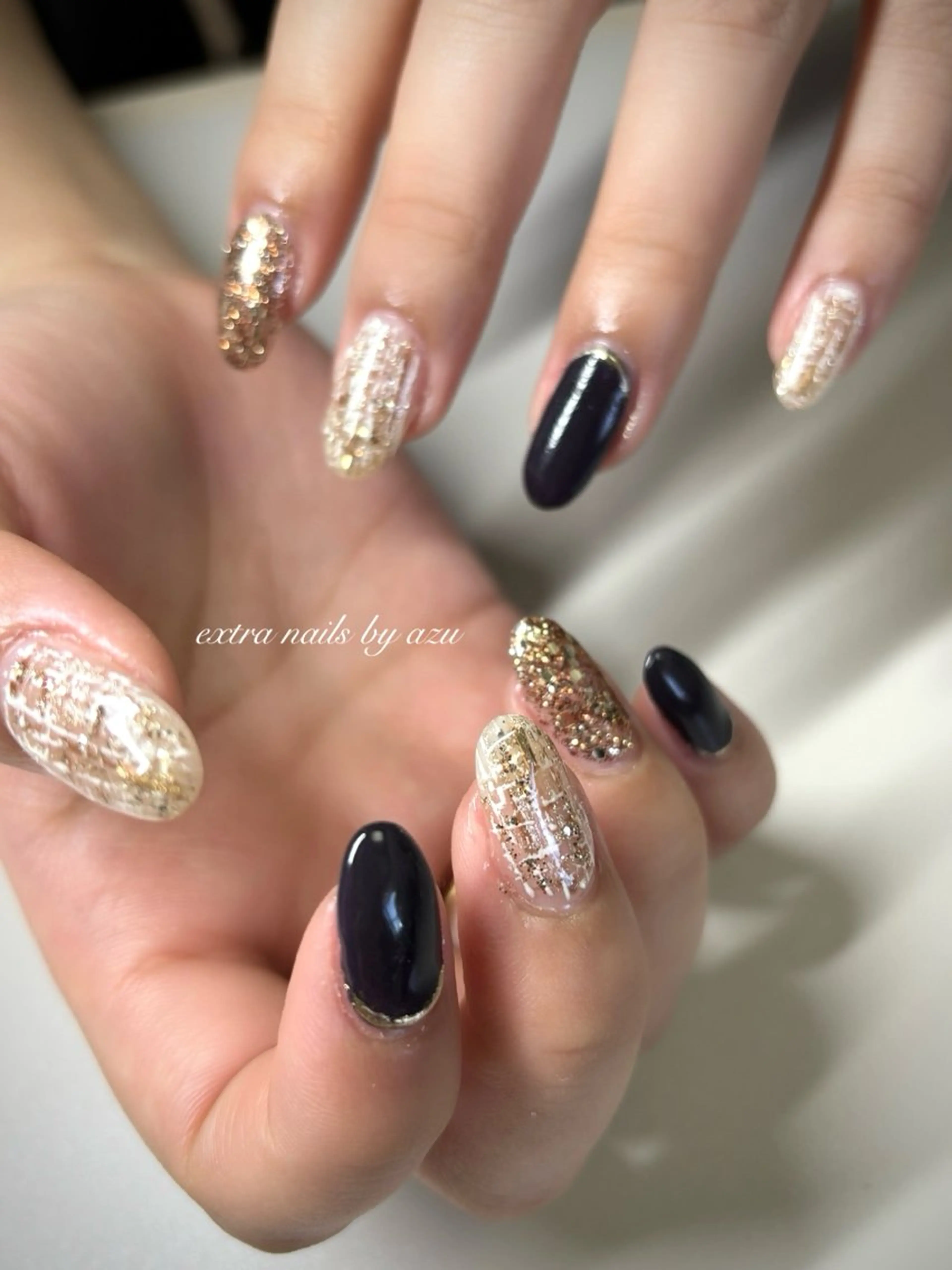 ネイル ツイードネイル ハンドネイル extranails ／lemellaのネイルデザイン