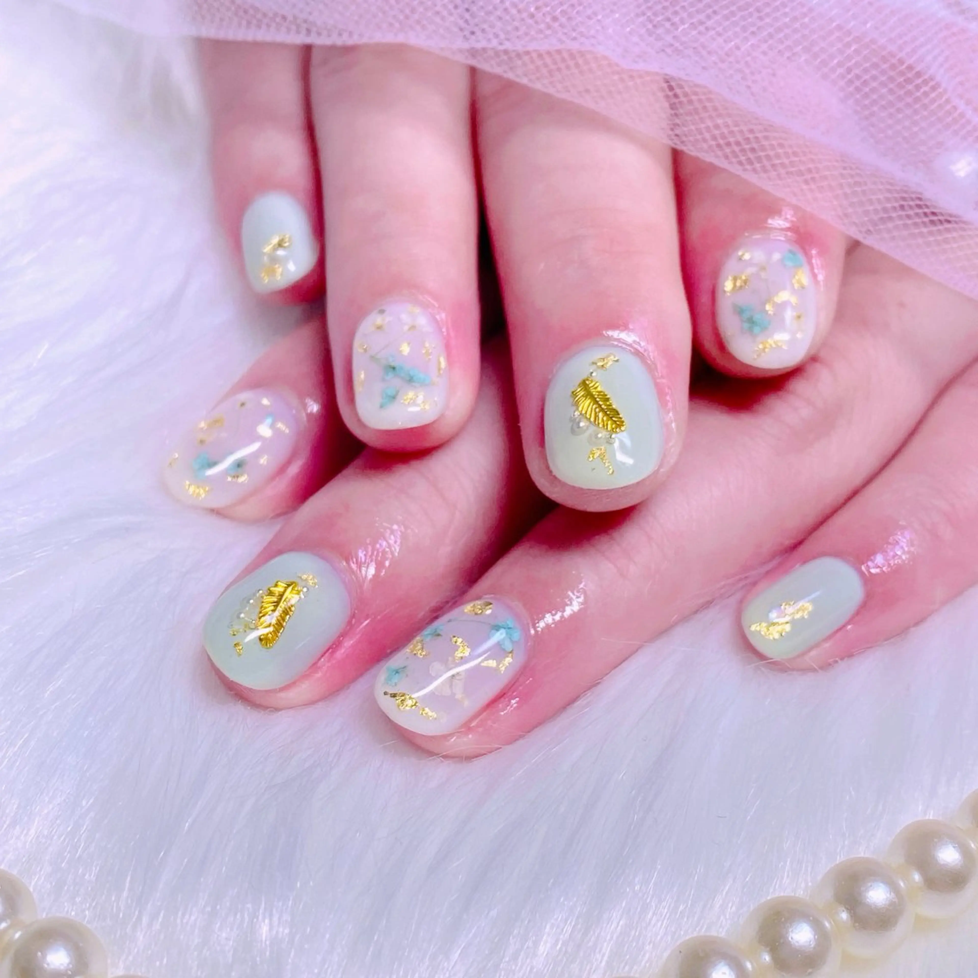 ネイル フラワーネイル ニュアンスネイル Nail Yunaのネイルデザイン