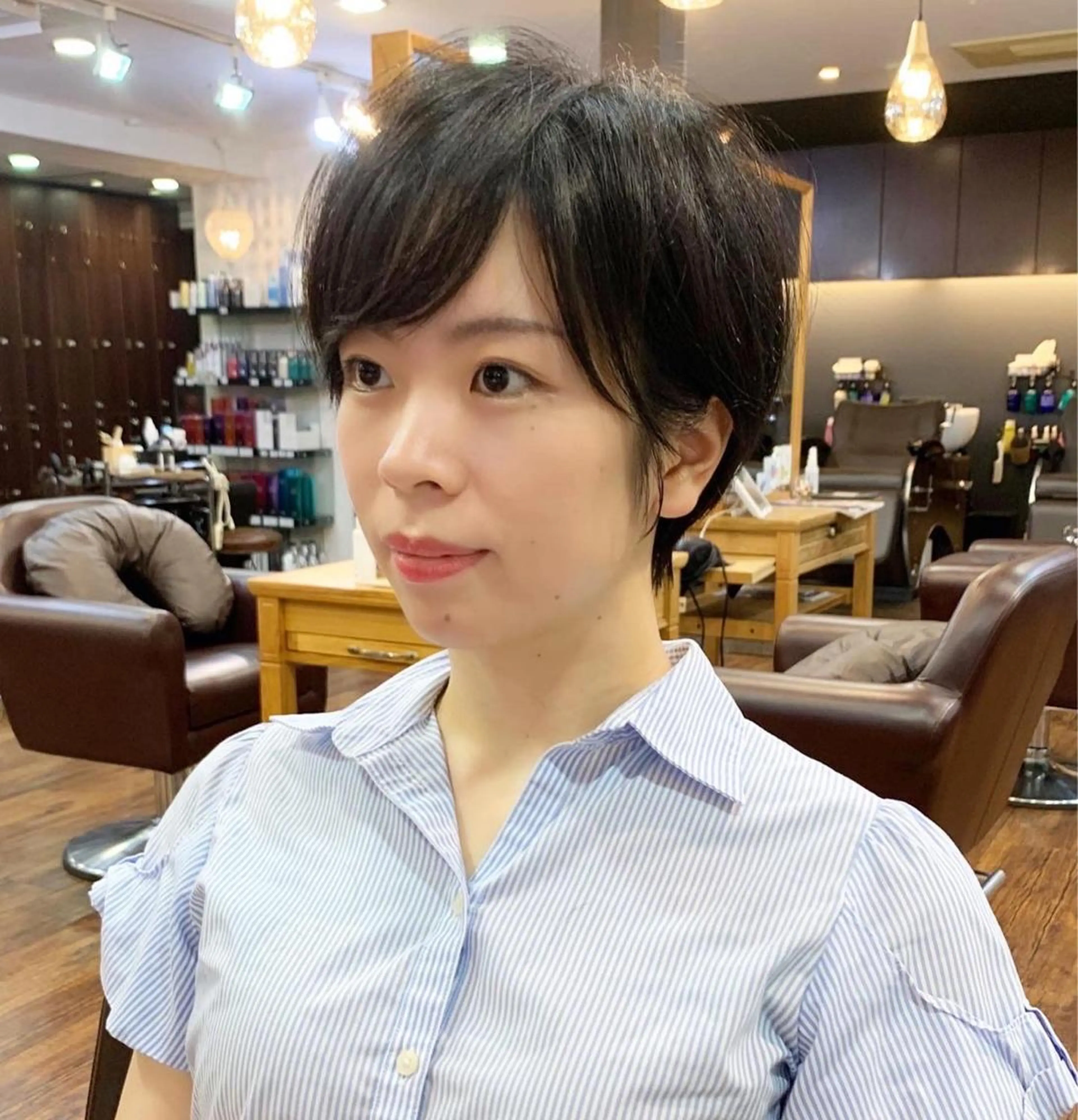 ショート カット 縮毛矯正/ショート/ レイヤー/畑中正敏のヘアスタイル