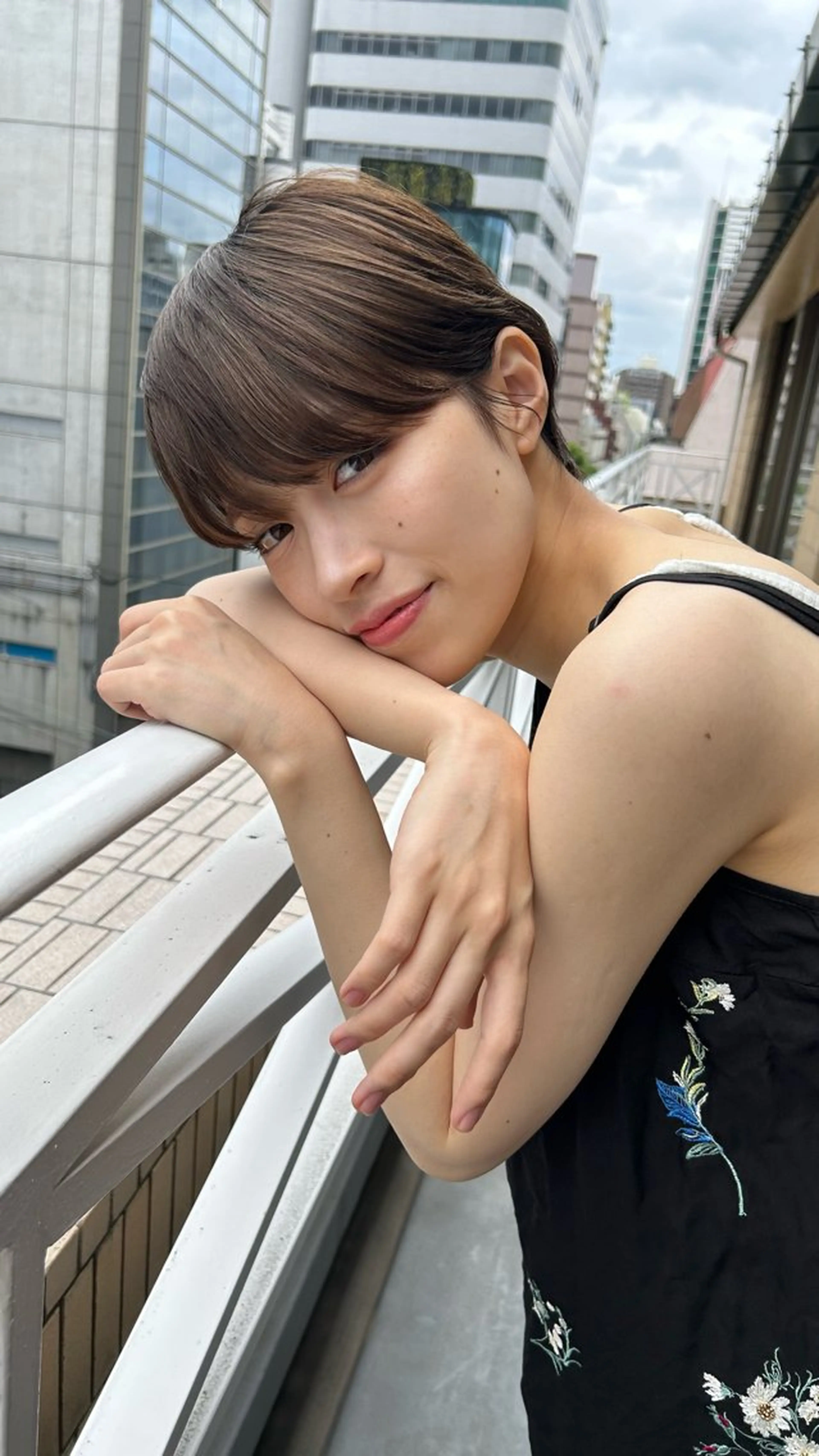 ショート カラー カット ヘアカラー トリートメント ショート/ボブ/ 心斎橋/宮脇美奈のヘアスタイル