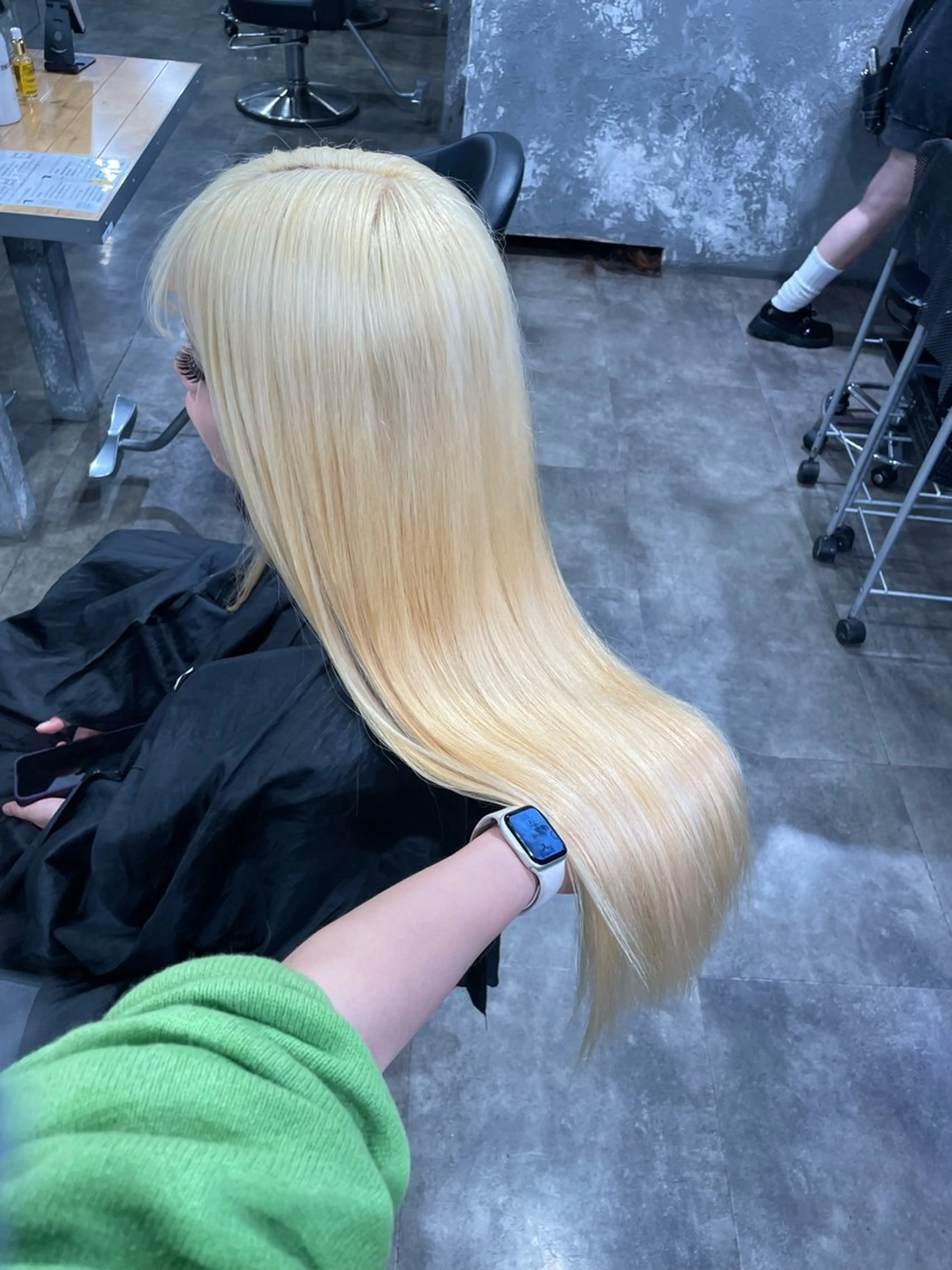 ロング カラー ヘアカラー トリートメント ハイトーン 横浜💞ミオのヘアスタイル