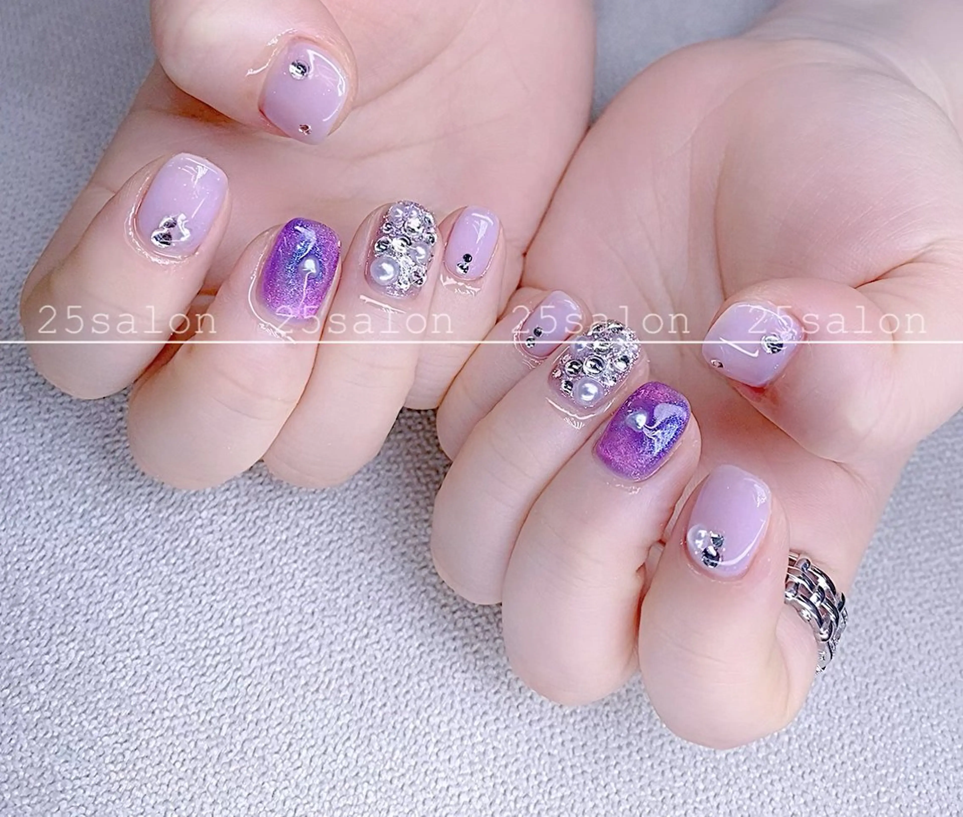 ネイル ジェルネイル 韓国ネイル ニュアンスネイル パラジェル ワンホンネイル 2 5のマツエク・マツパデザイン