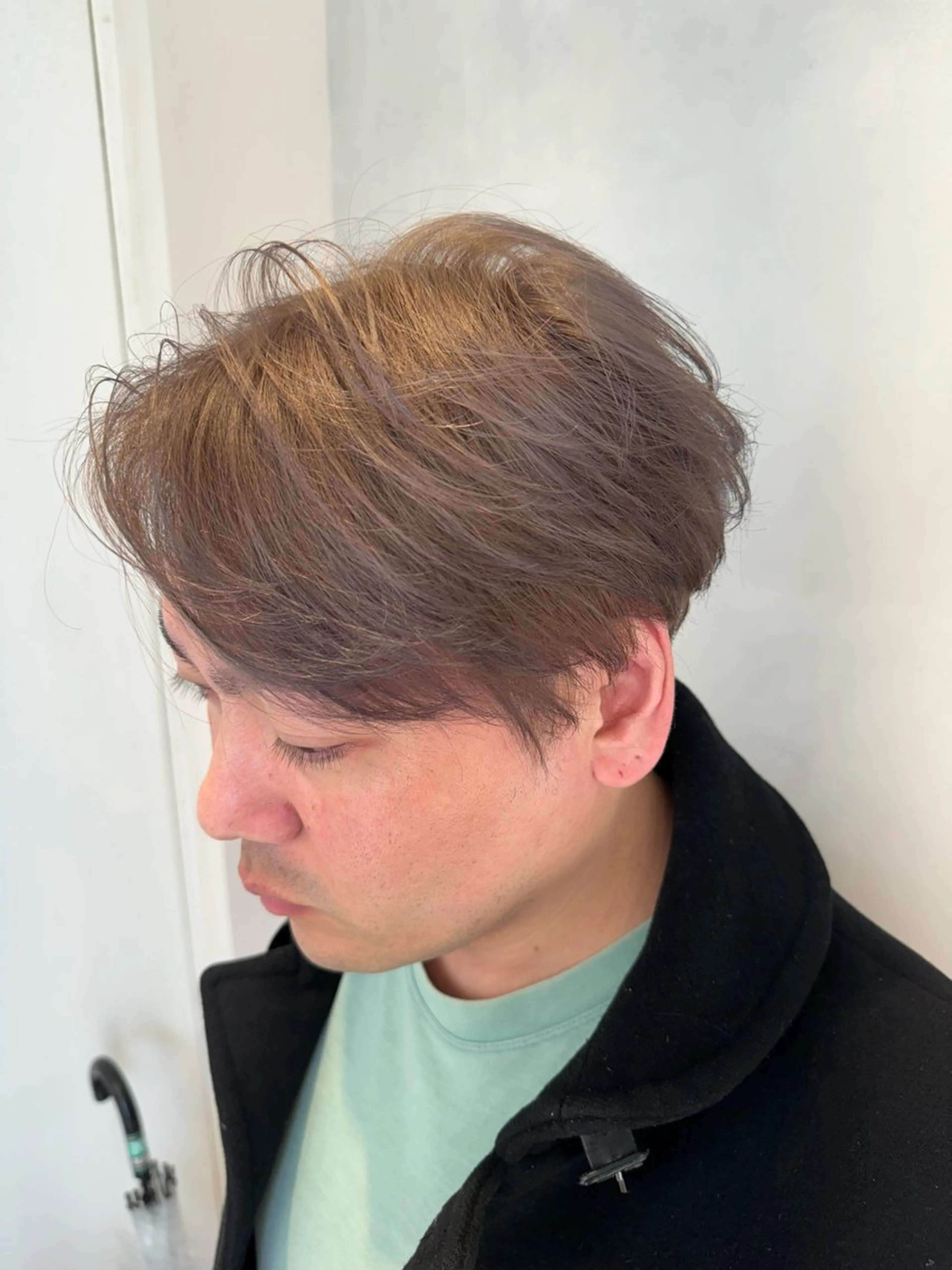 カラー メンズ カット ヘアカラー 透明感カラー✨艶髪 制作🌱山根あゆみのヘアスタイル