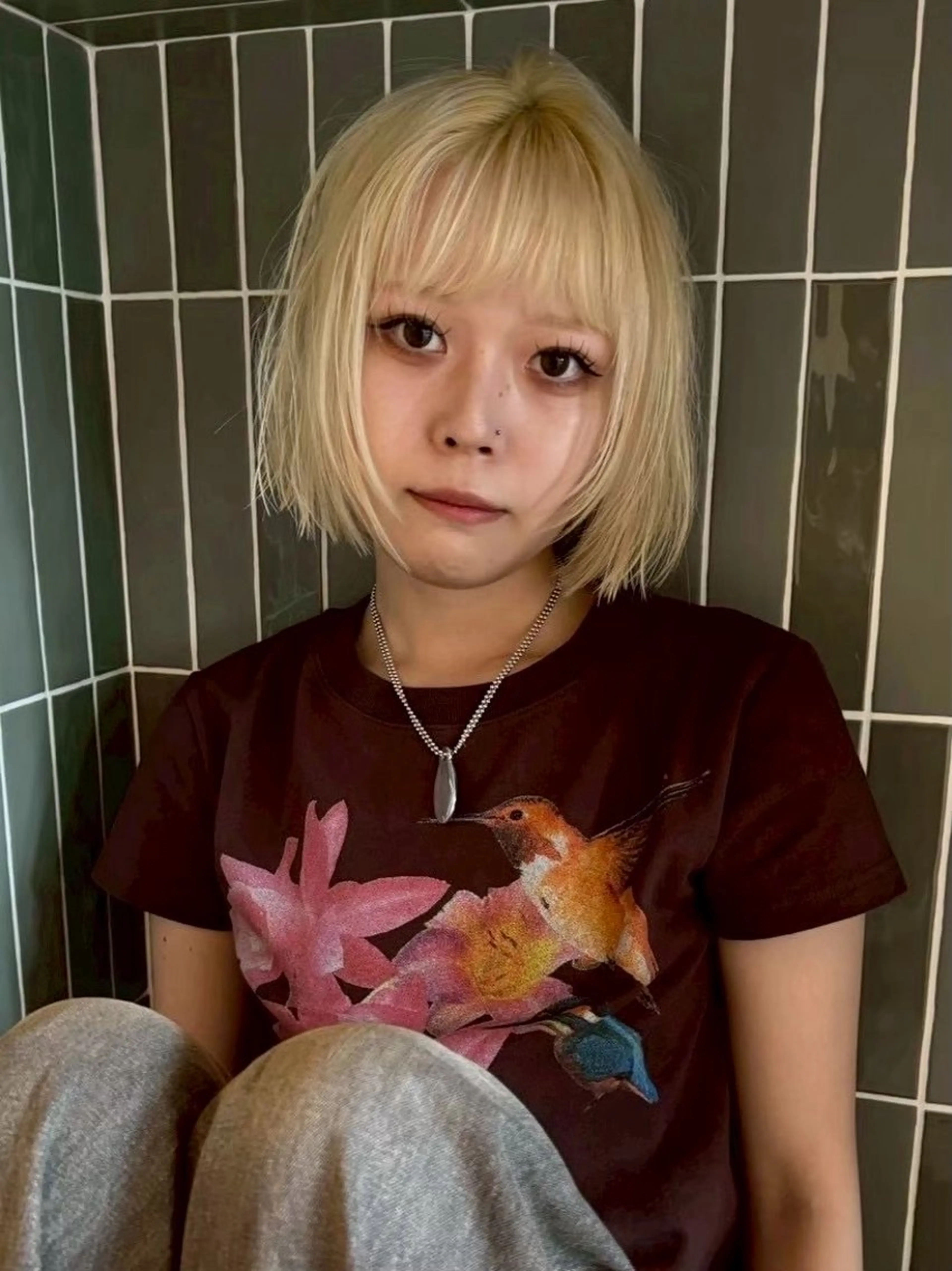 ショート ヘアアレンジ 髪質改善 縮毛矯正 トリートメント カット nok所属・nok Osakaのヘアスタイル