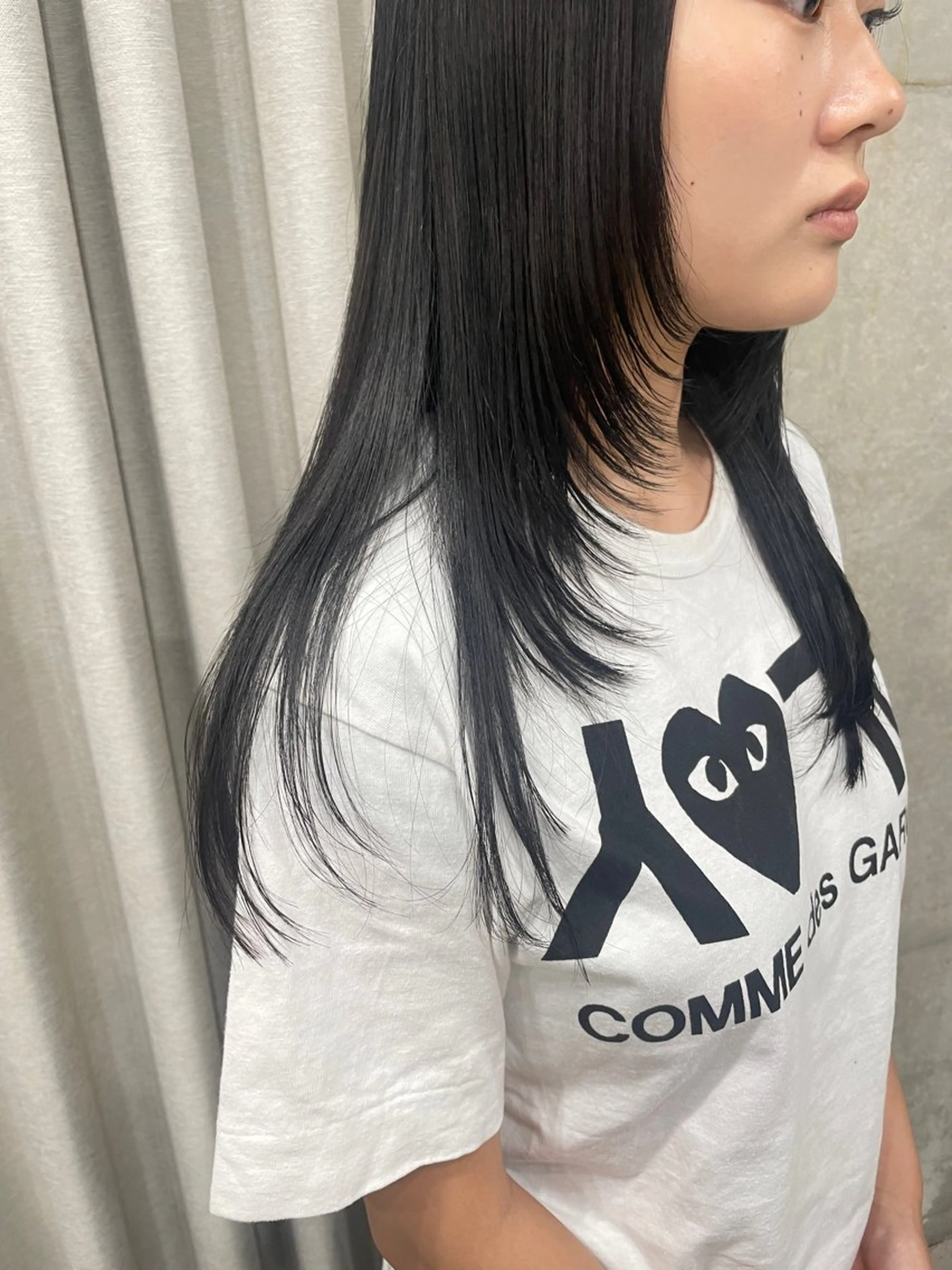 ロング カラー カット ヘアカラー トリートメント 表参道/赤み無し 透明感 colorのヘアスタイル