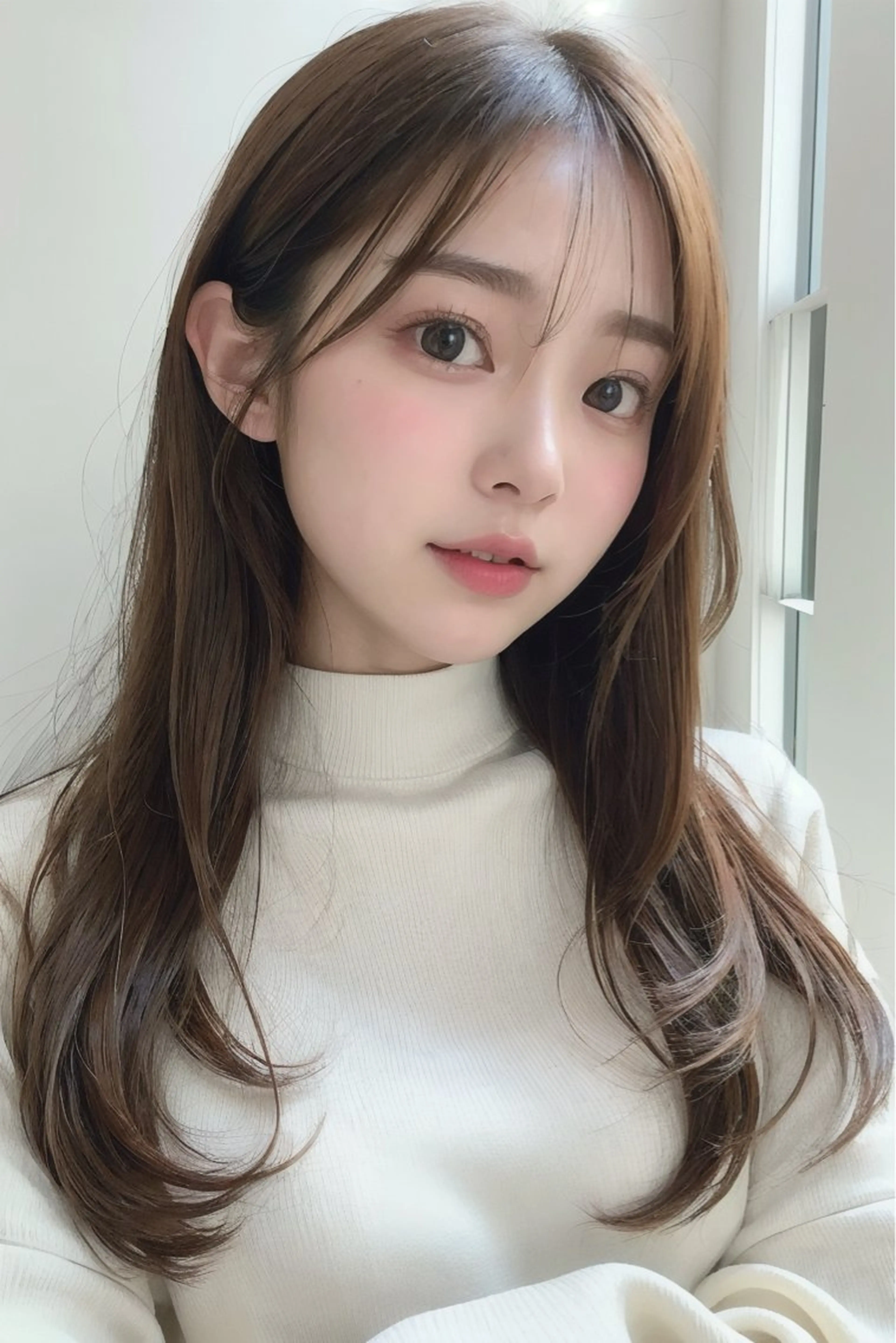 セミロング カット ヘアカラー トリートメント 髪質改善×韓国ヘア HIROのヘアスタイル