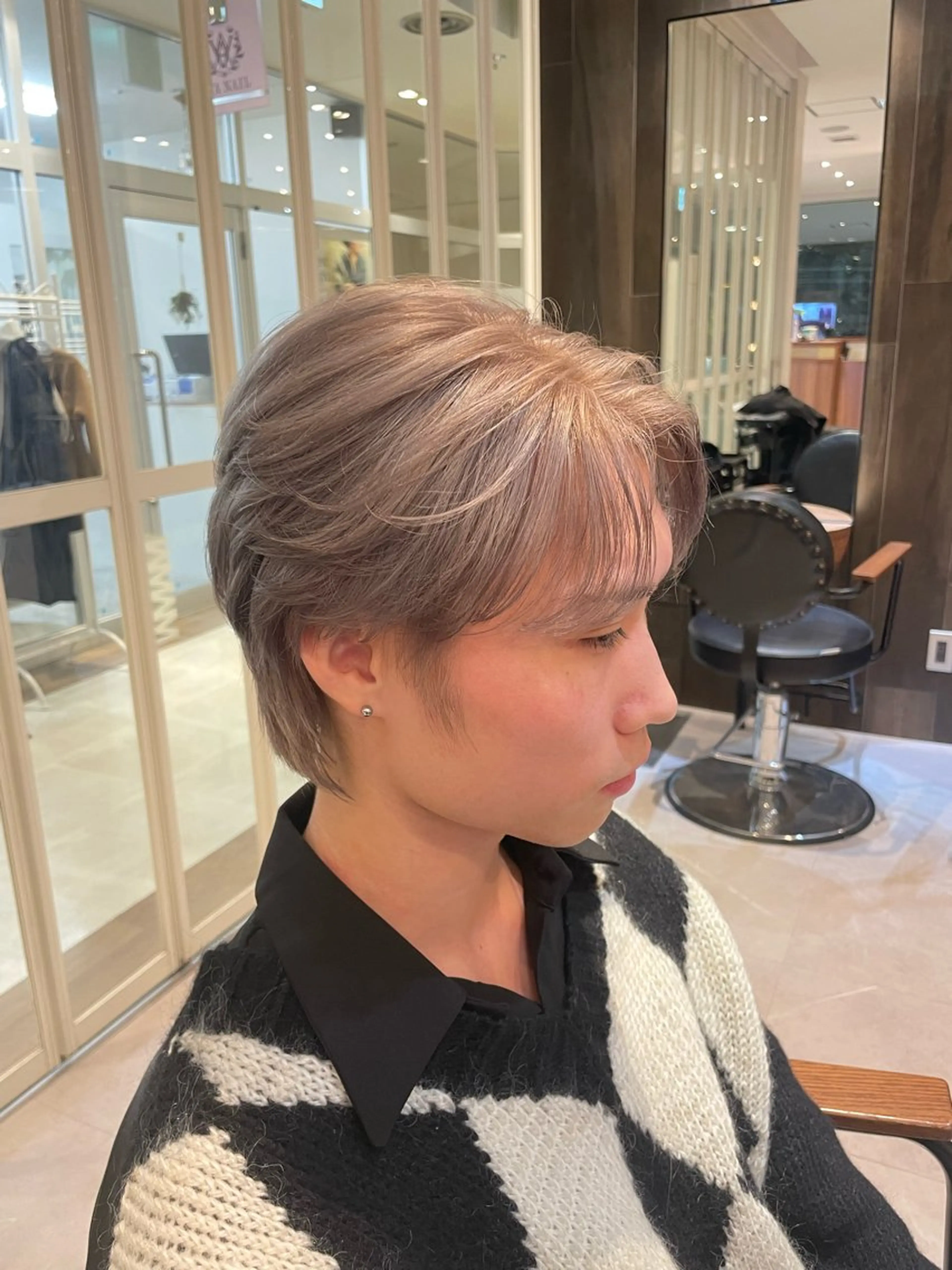 メンズ センターパート 韓国ヘア/そら レイヤー透明感カラーのヘアスタイル