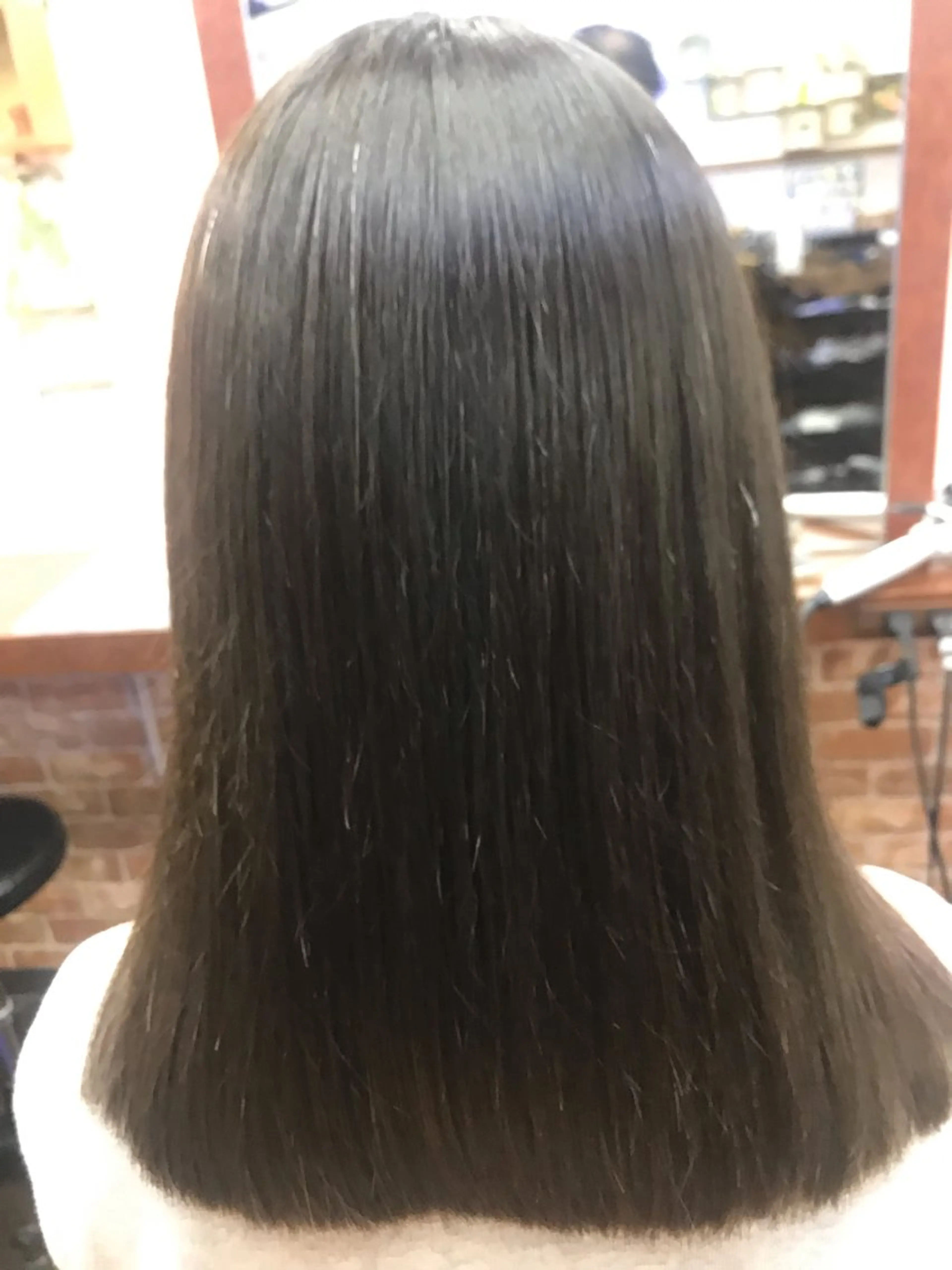 セミロング パーマ カット 縮毛矯正 トリートメント 桧山 真のヘアスタイル