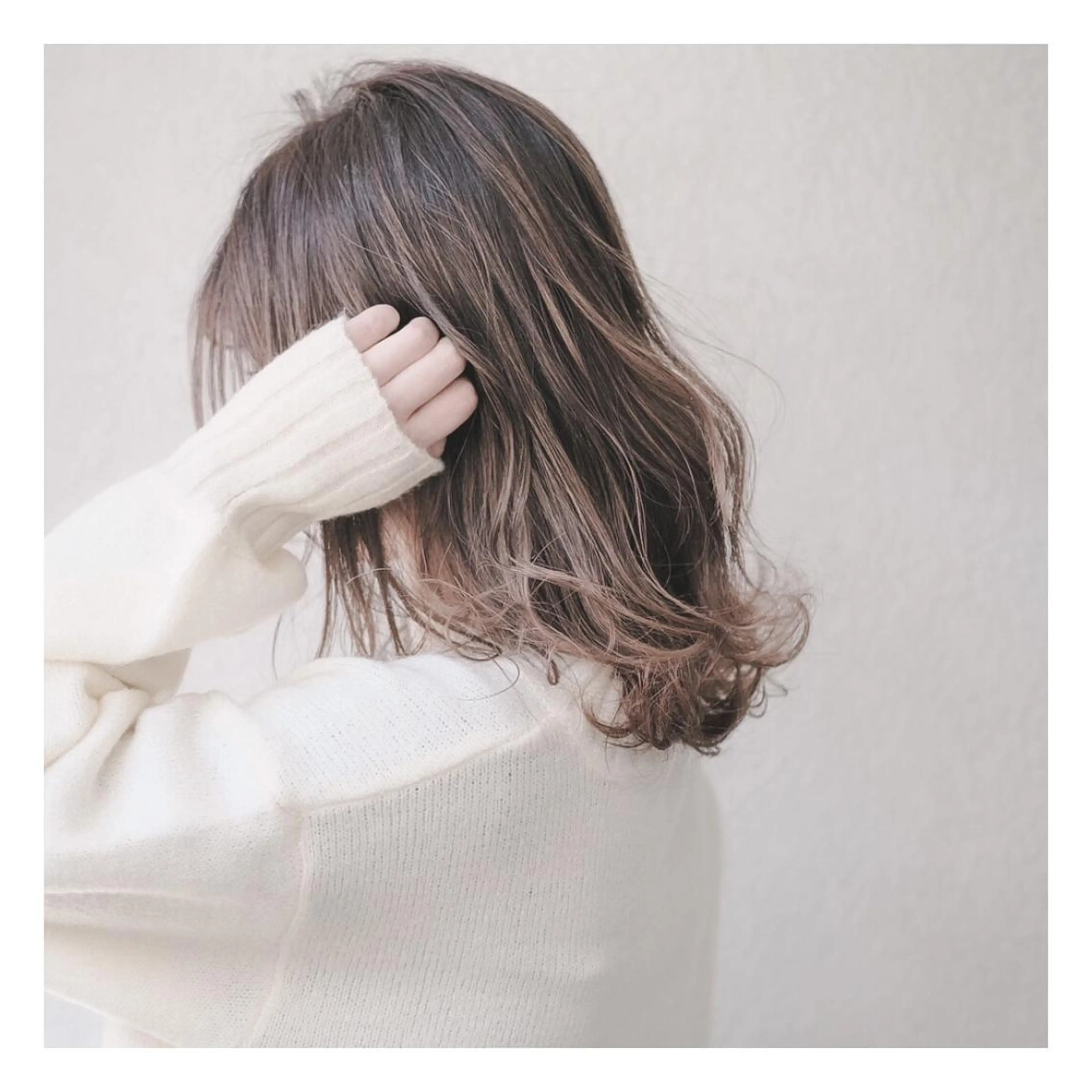 セミロング カラー ba-boo 広島のヘアスタイル