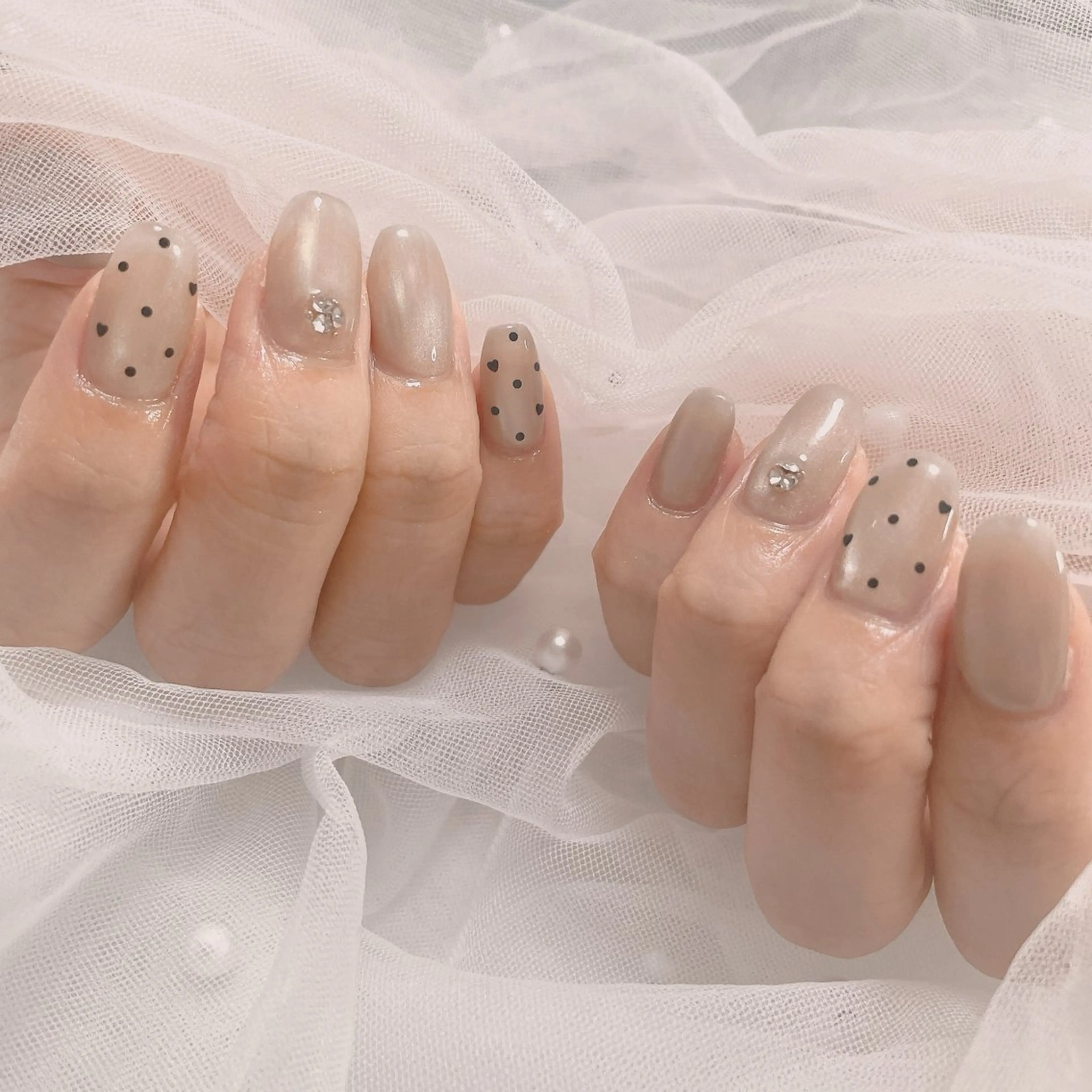 ネイル ハート マグネットネイル ハンドネイル なっちゃん所属・ネイルサロン なっちゃん(古千谷)のネイルデザイン