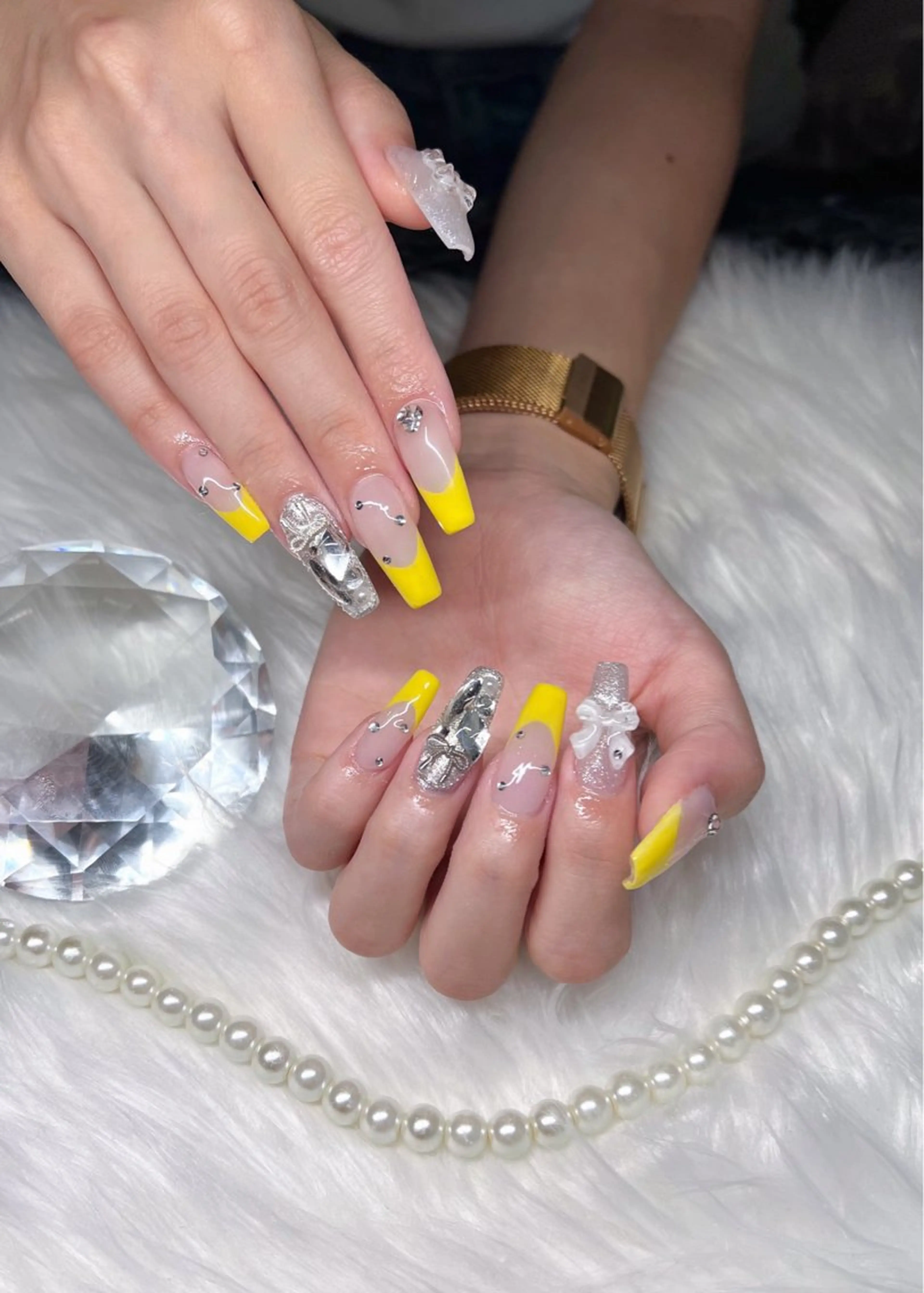 ネイル フレンチネイル 持ち込み スカルプネイル ハンドネイル Kobayashi Komugiのネイルデザイン