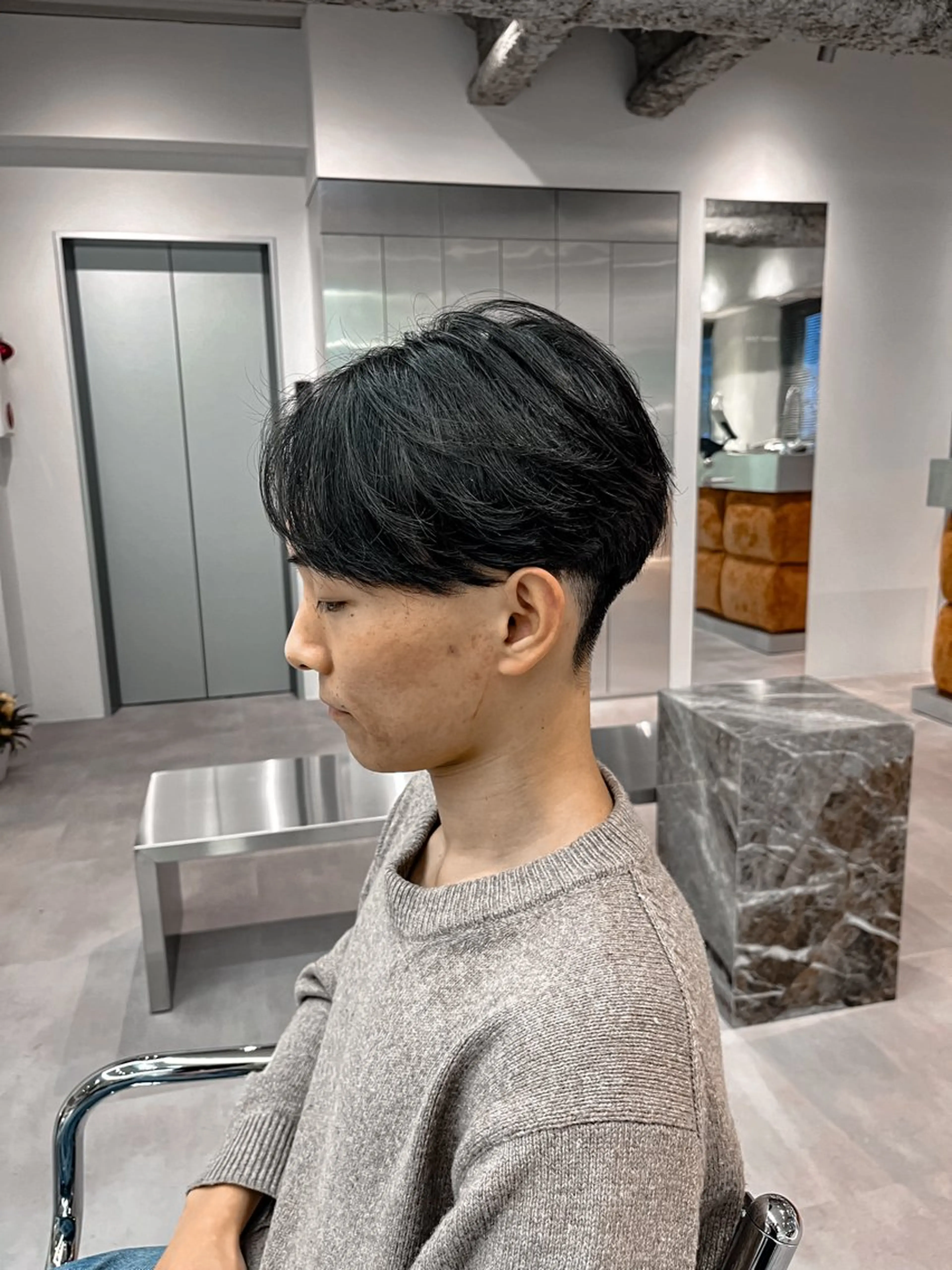 ショート パーマ メンズ soen所属・⚡メンズパーマフ ェードカットTomyのヘアスタイル