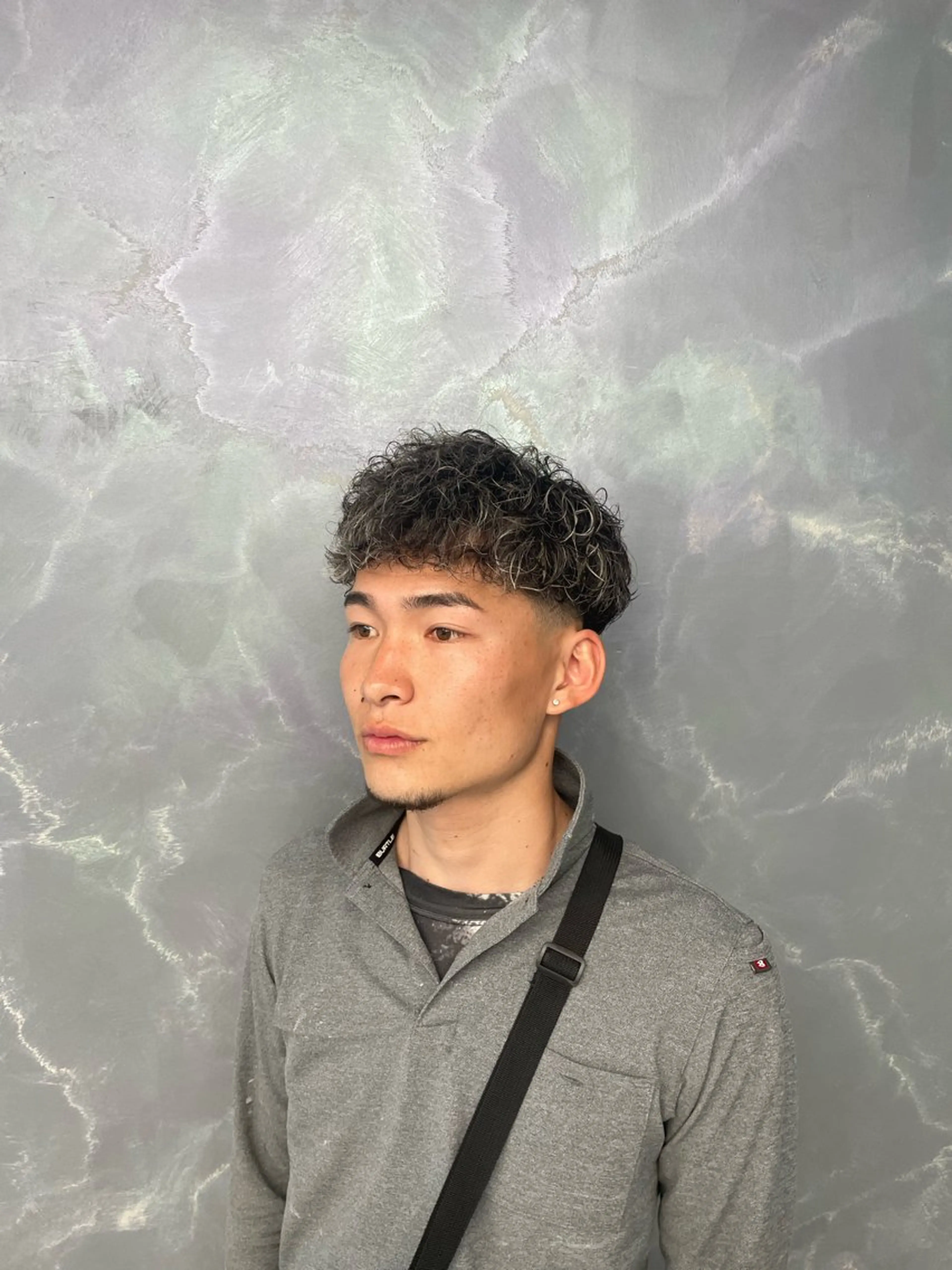 ショート パーマ メンズ mens hair Bel.crow by ALEAP所属・平尾 泰暉のヘアスタイル