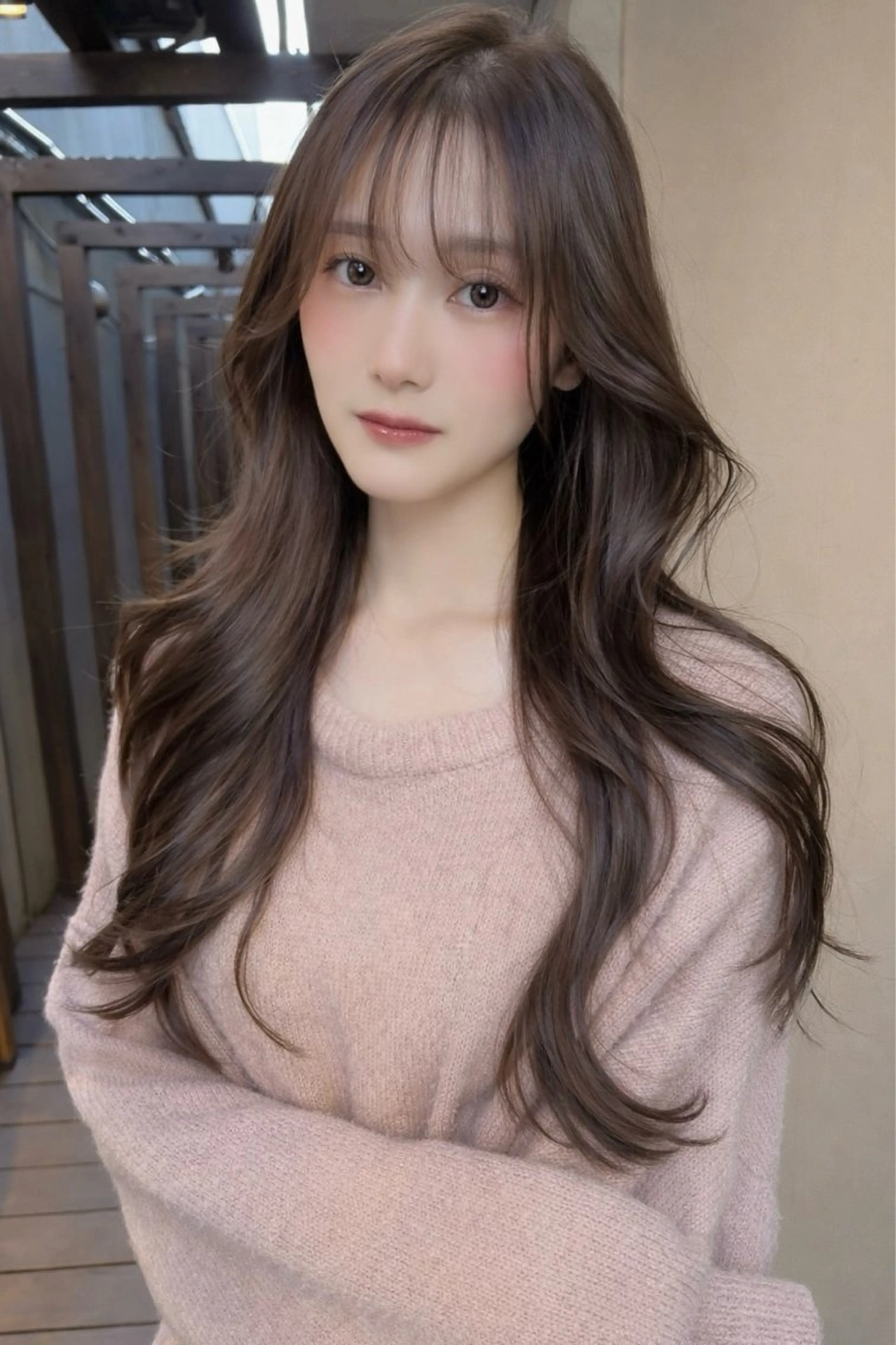 ロング カラー レイヤーカット カット ヘアカラー AIRI layer cut hairのヘアスタイル