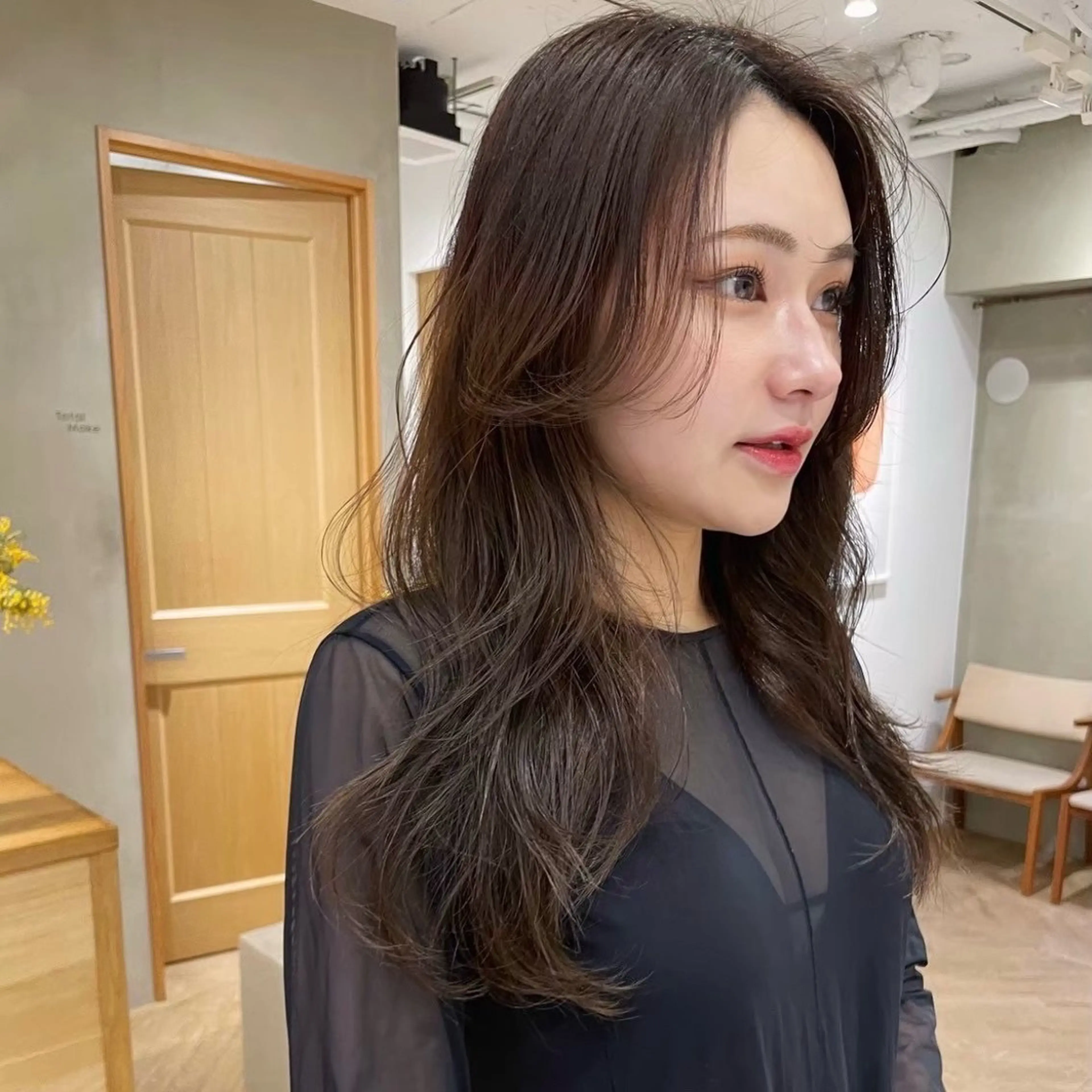 ロング カラー 透明感カラー カット ヘアカラー トリートメント レイヤーカット/暖色 カラー/mao🎀のヘアスタイル