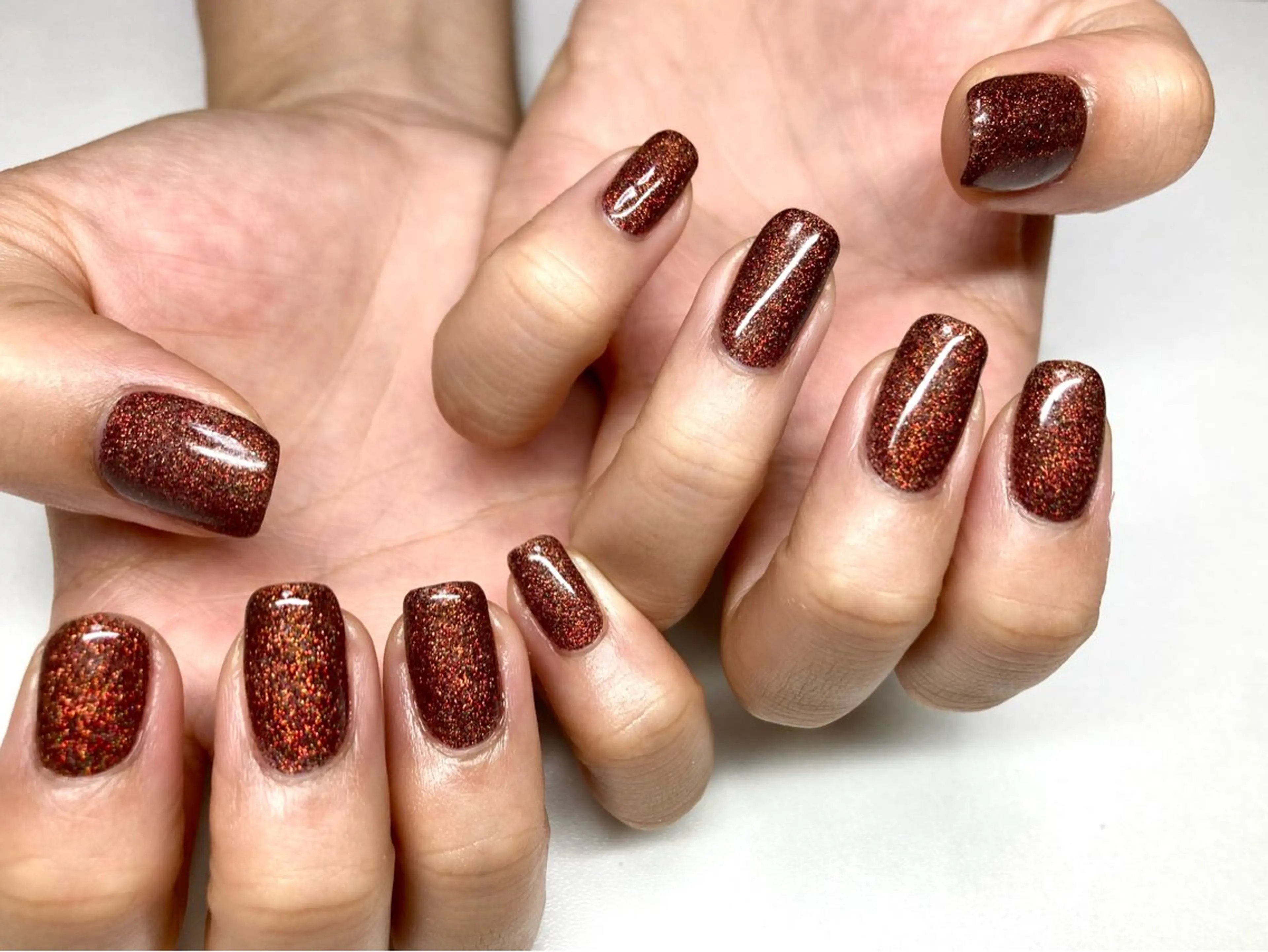 【HAND】オフ込み▼シンプルラメネイルの写真