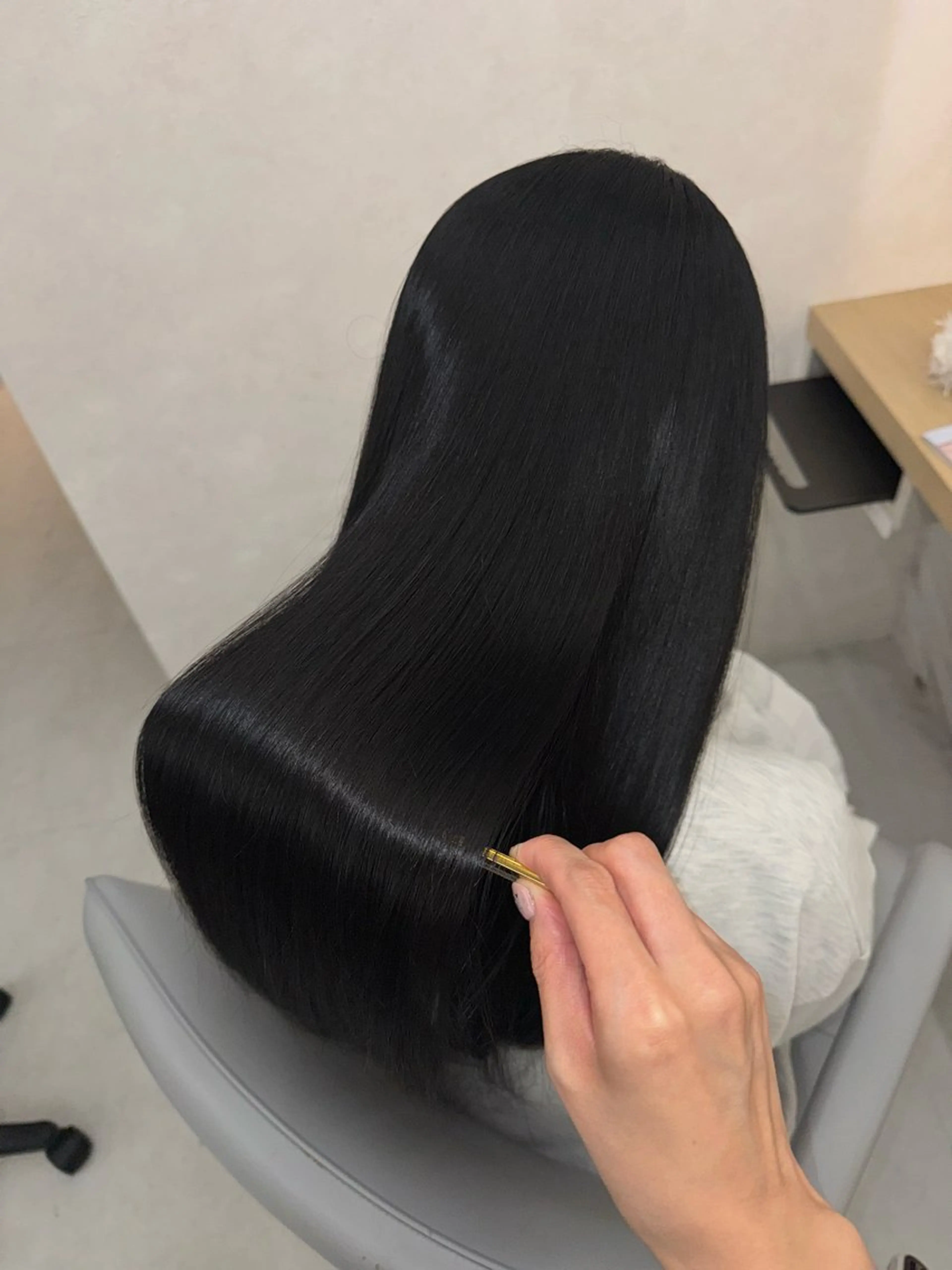 ロング 縮毛矯正 トリートメント ヘッドスパ 韓国🫧アイドルヘア 🎀みづきのヘアスタイル