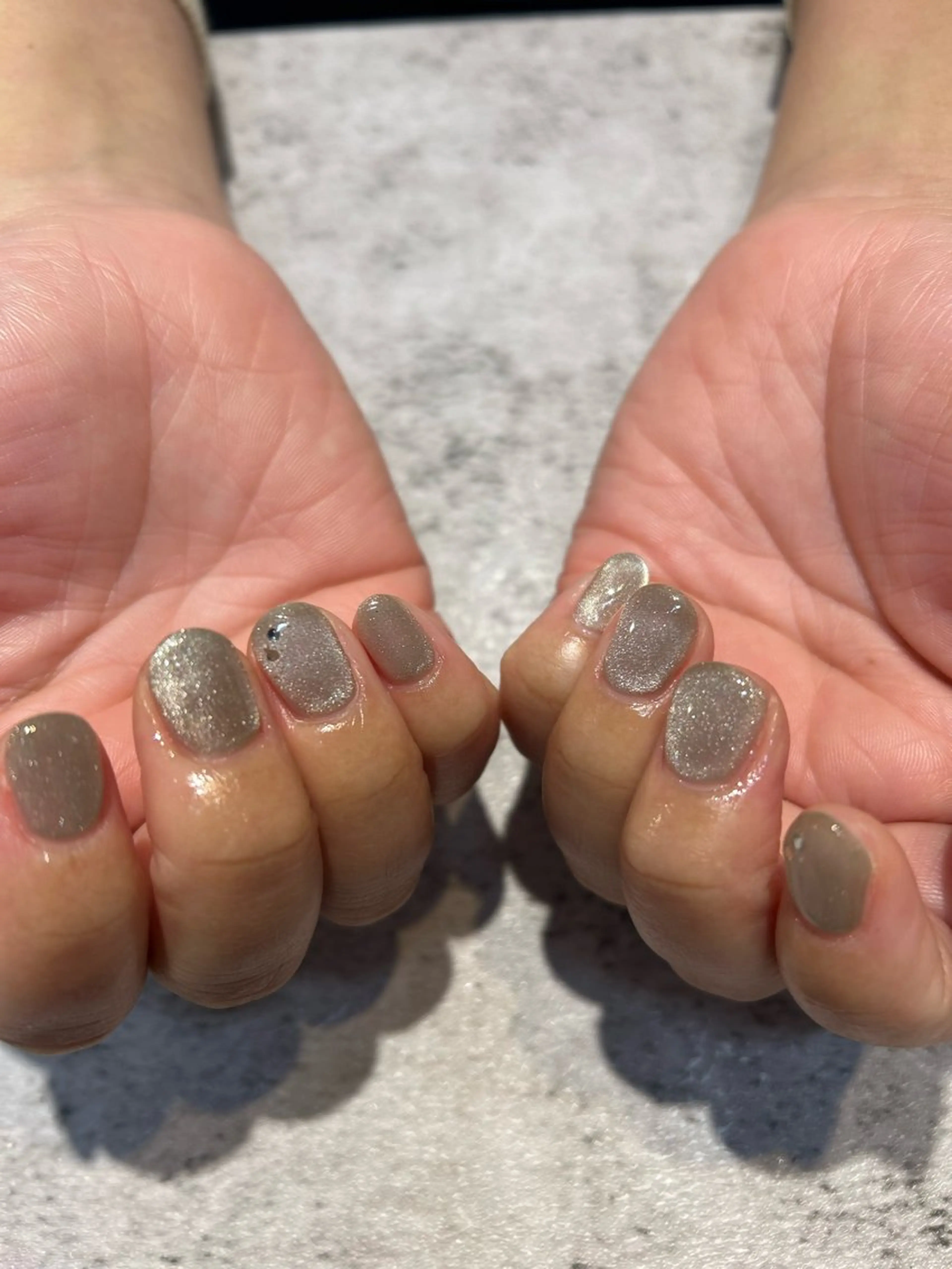 ネイル ワンカラーネイル mellow :所属・mellow:ｸﾙﾐ ﹡˖˟༝🎀˖˟ ༝のネイルデザイン