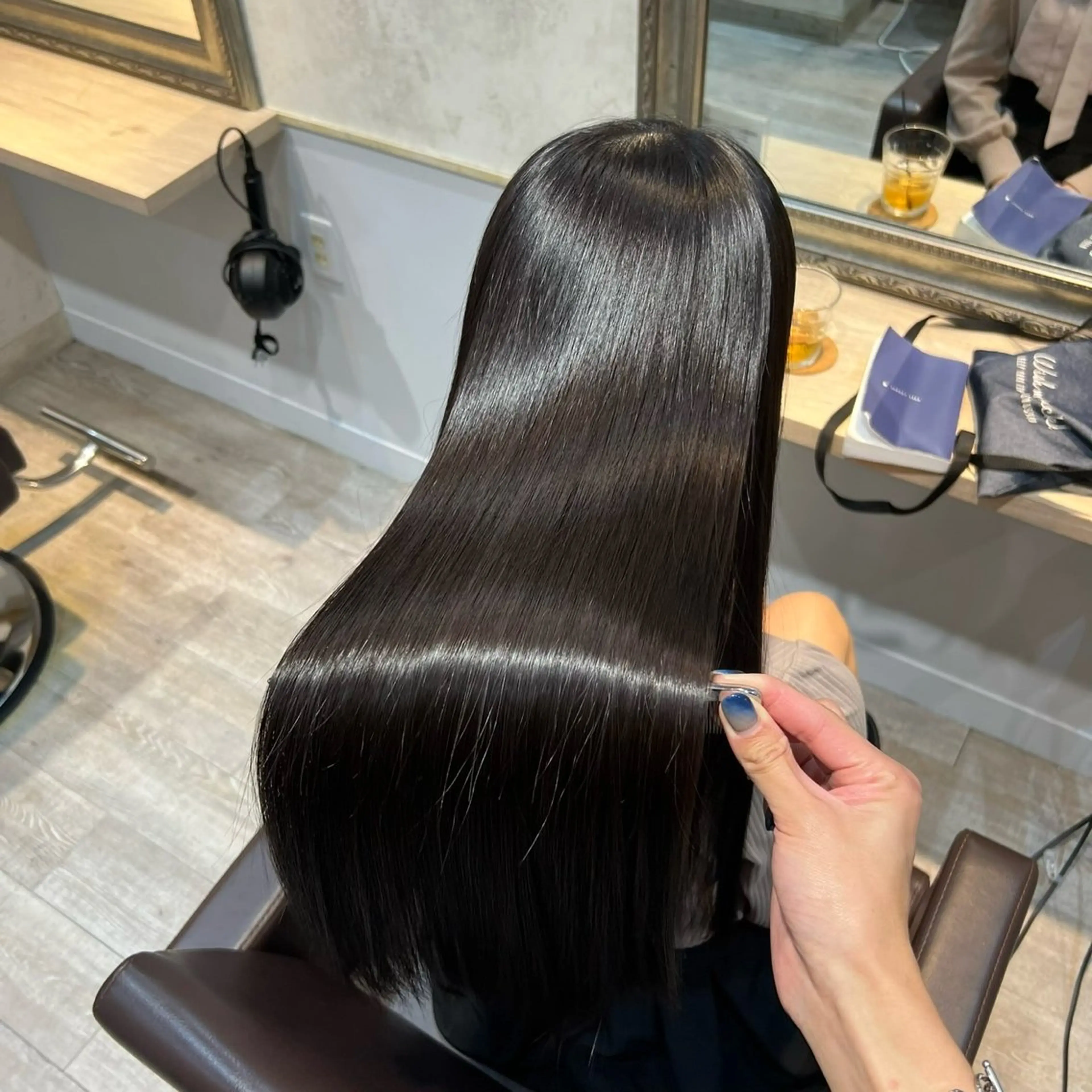 ロング 縮毛矯正 カット 縮毛矯正 美髪矯正🪽／新宿／ ゆうみ🦋のヘアスタイル