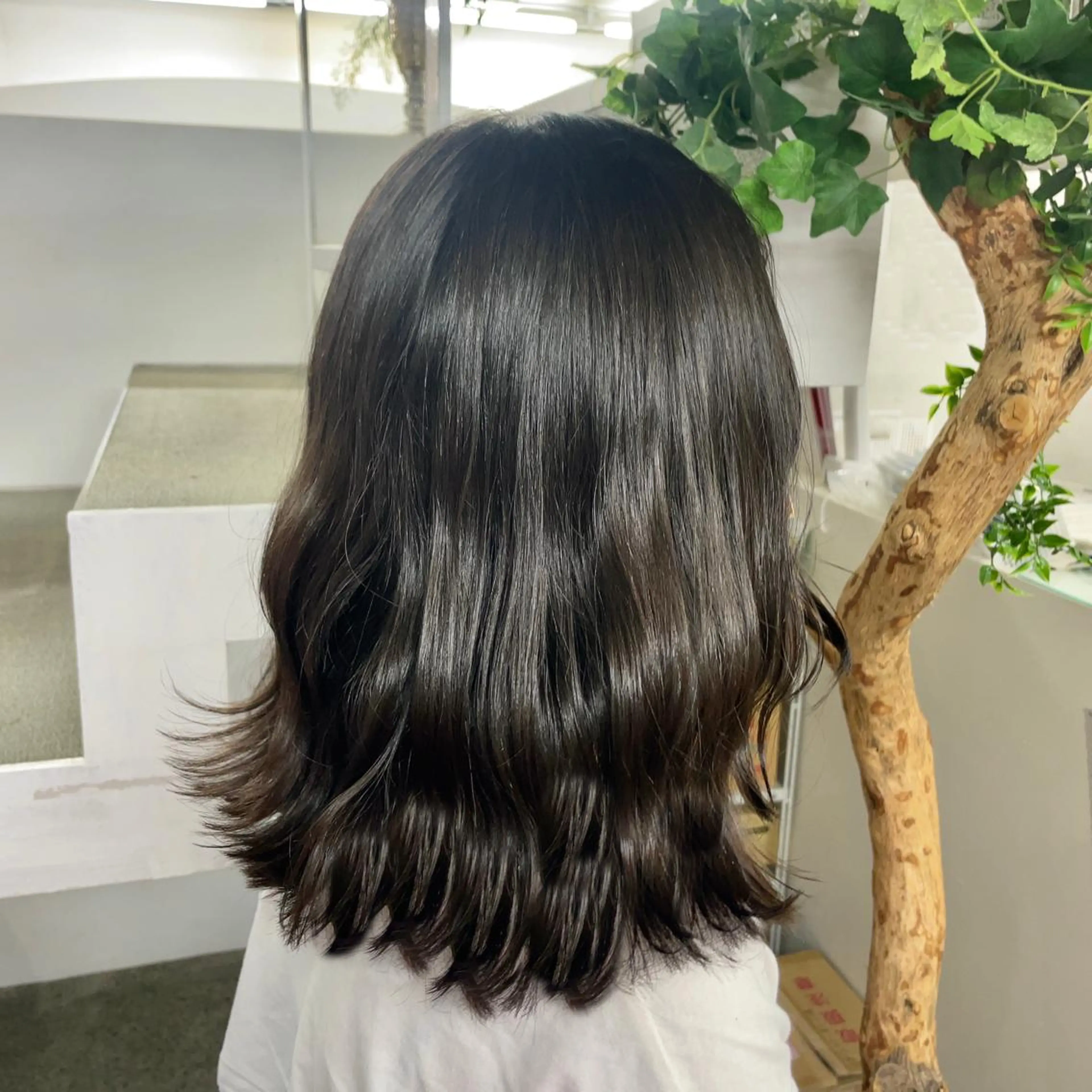 ミディアム キッズ カット 山田 里美のヘアスタイル