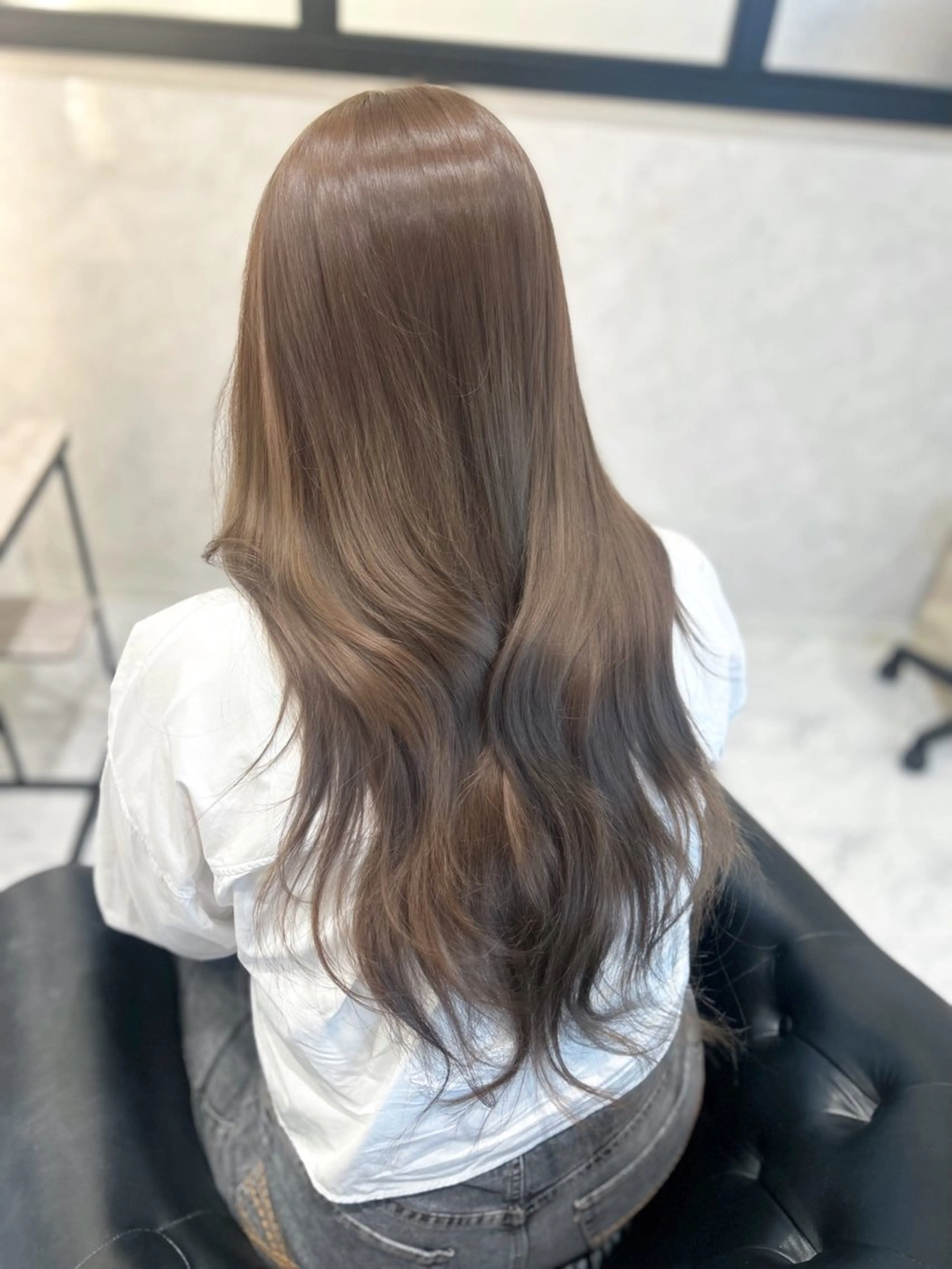 ロング カラー ヘアカラー トリートメント &chaLme   心斎橋所属・emi/髪質改善/ 韓国風/艶カラーのヘアスタイル