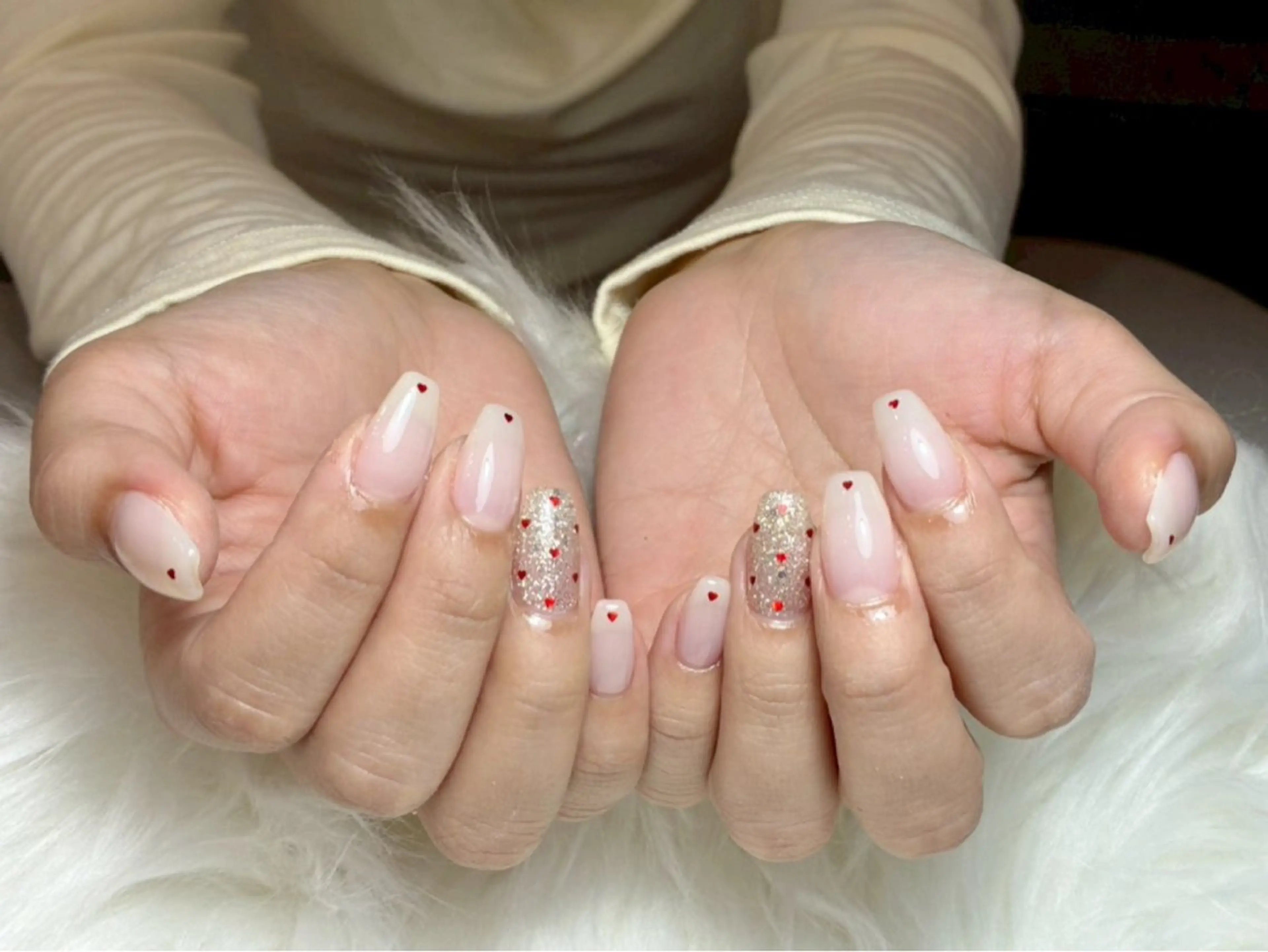 ネイル バレンタイン ハンドネイル Mia nail 【平尾駅すぐ】のネイルデザイン