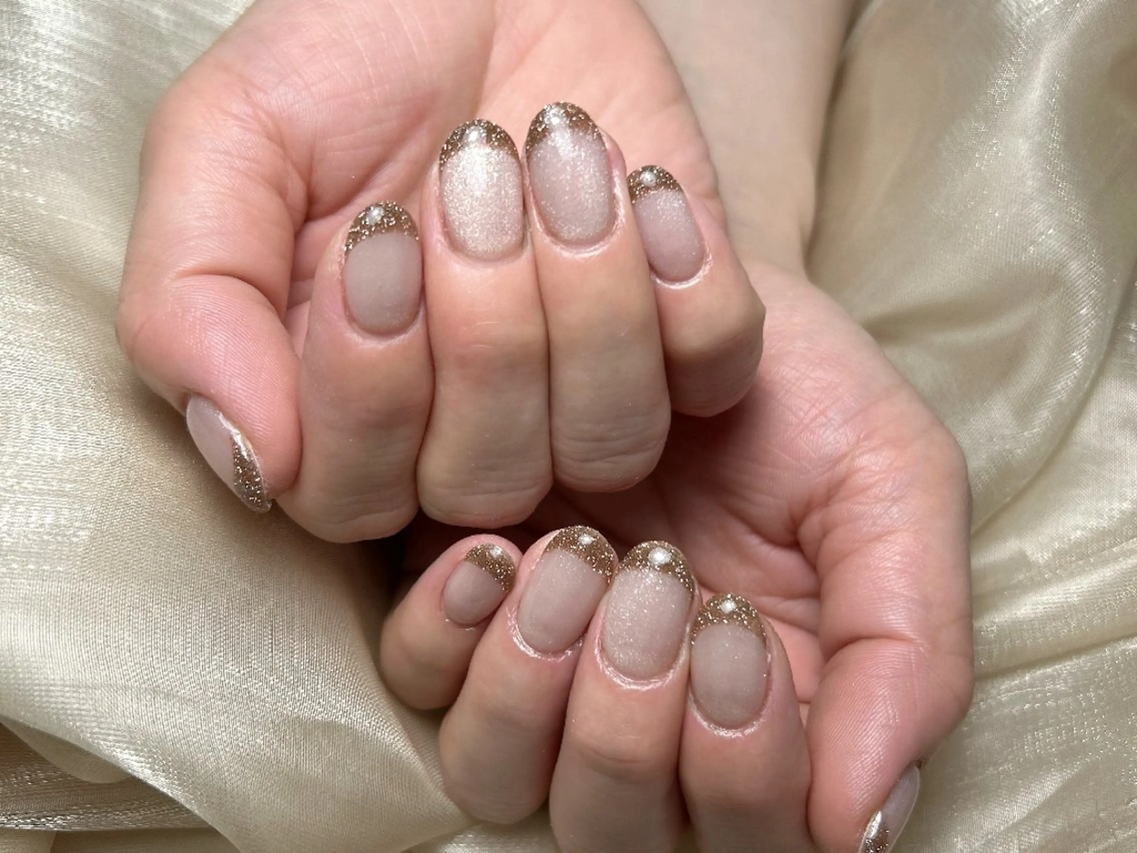 ネイル フレンチネイル マグネットネイル ハンドネイル UM Nail Salonのネイルデザイン