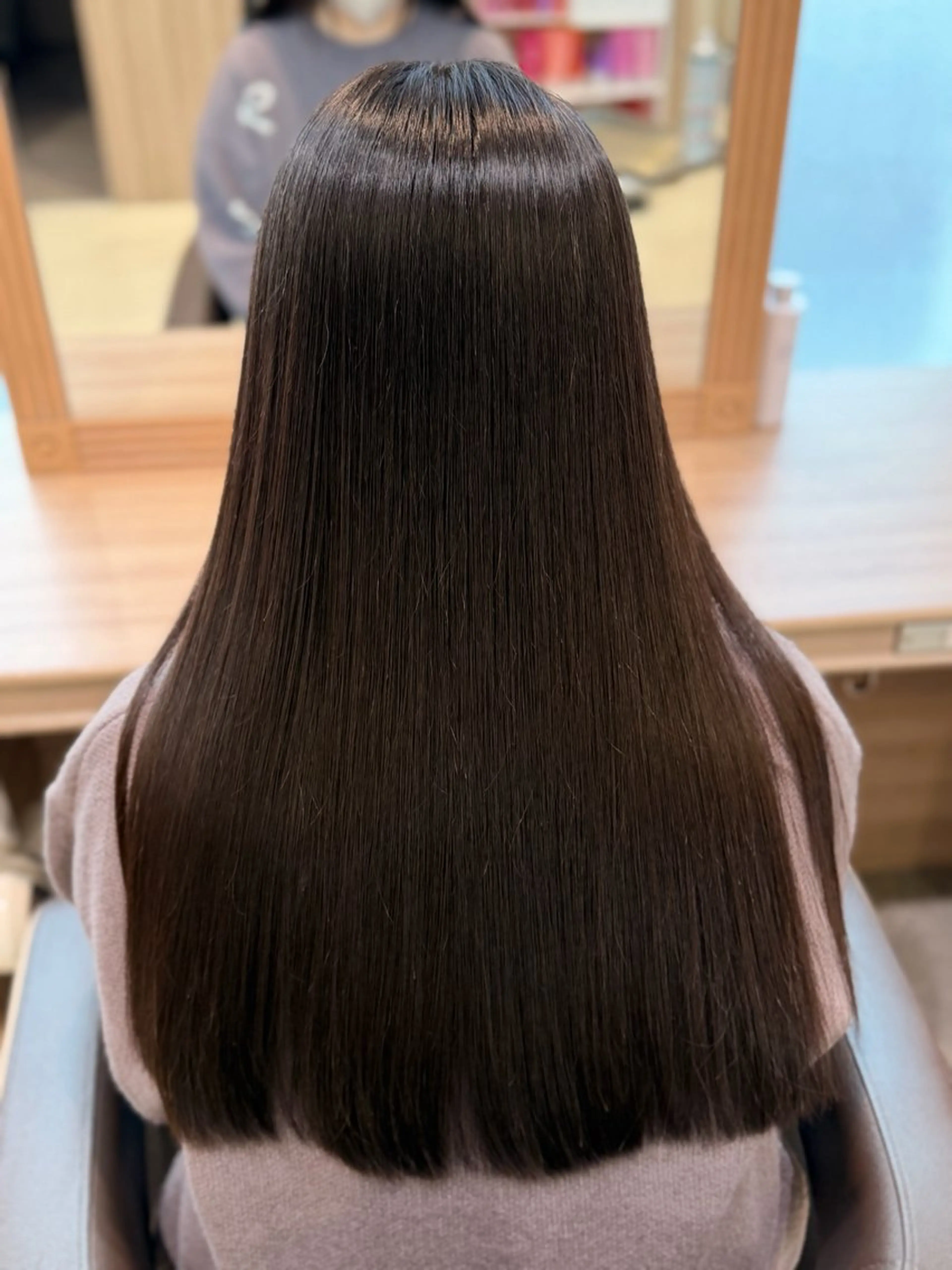 ロング パーマ 縮毛矯正 ブリーチ/パーマ 縮毛/レイヤーaoiのヘアスタイル