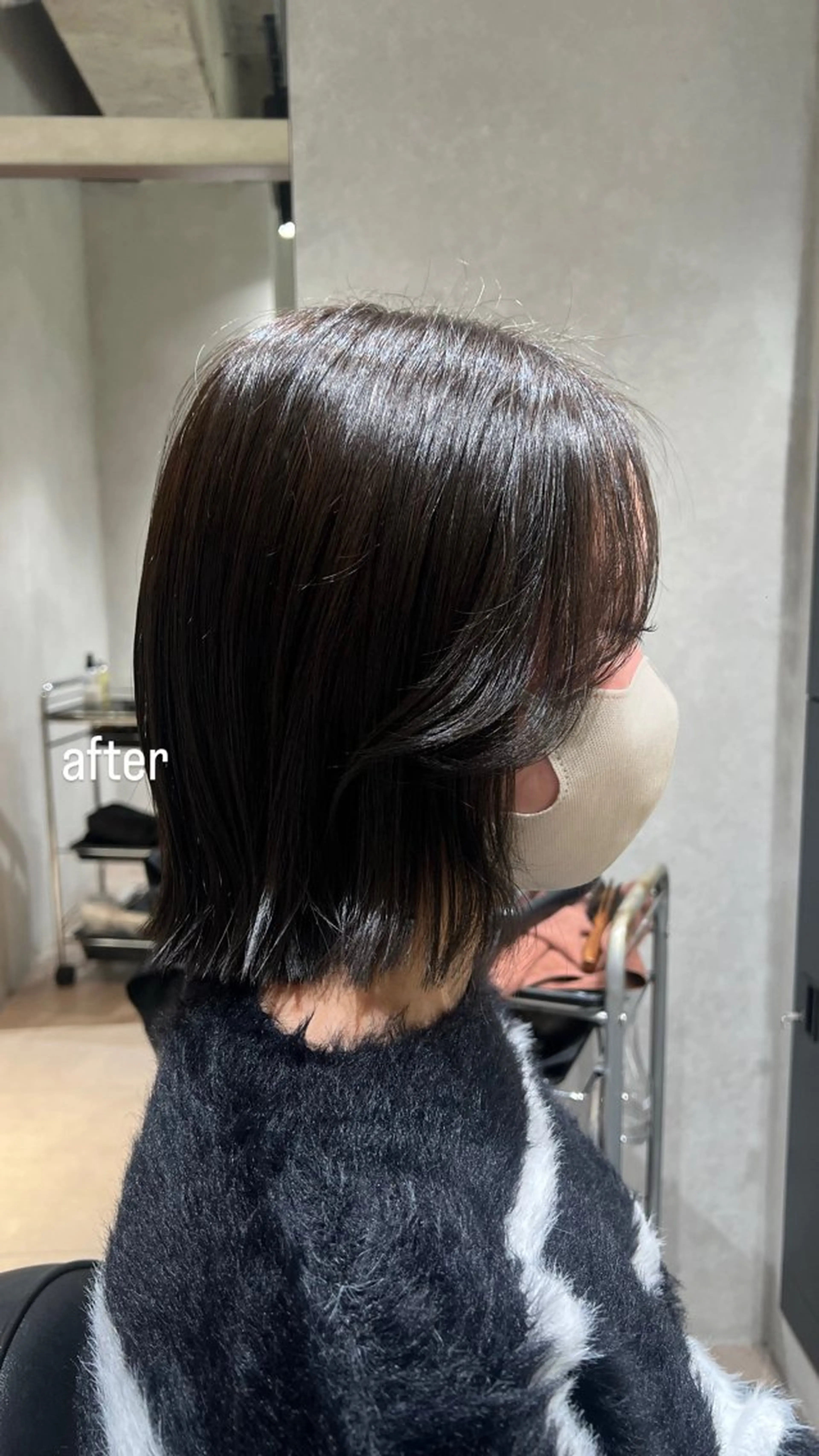 ショート 切りっぱなしボブ ボブ 全席半個室north east阿佐ヶ谷店所属・かわなみ あんのヘアスタイル