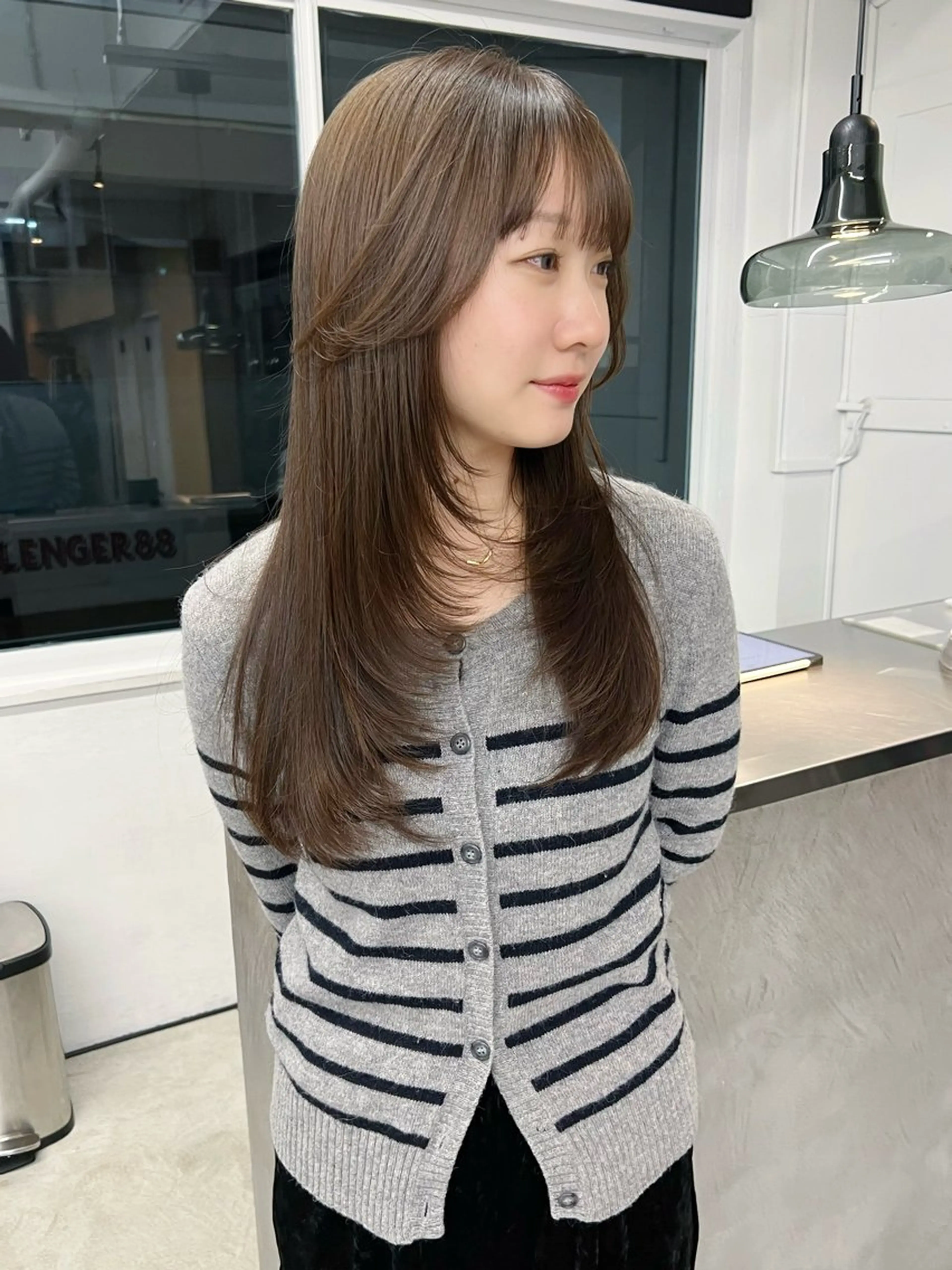 ロング カラー カット ヘアカラー トリートメント 樫原裕二/レイヤー カット/透明感カラーのヘアスタイル