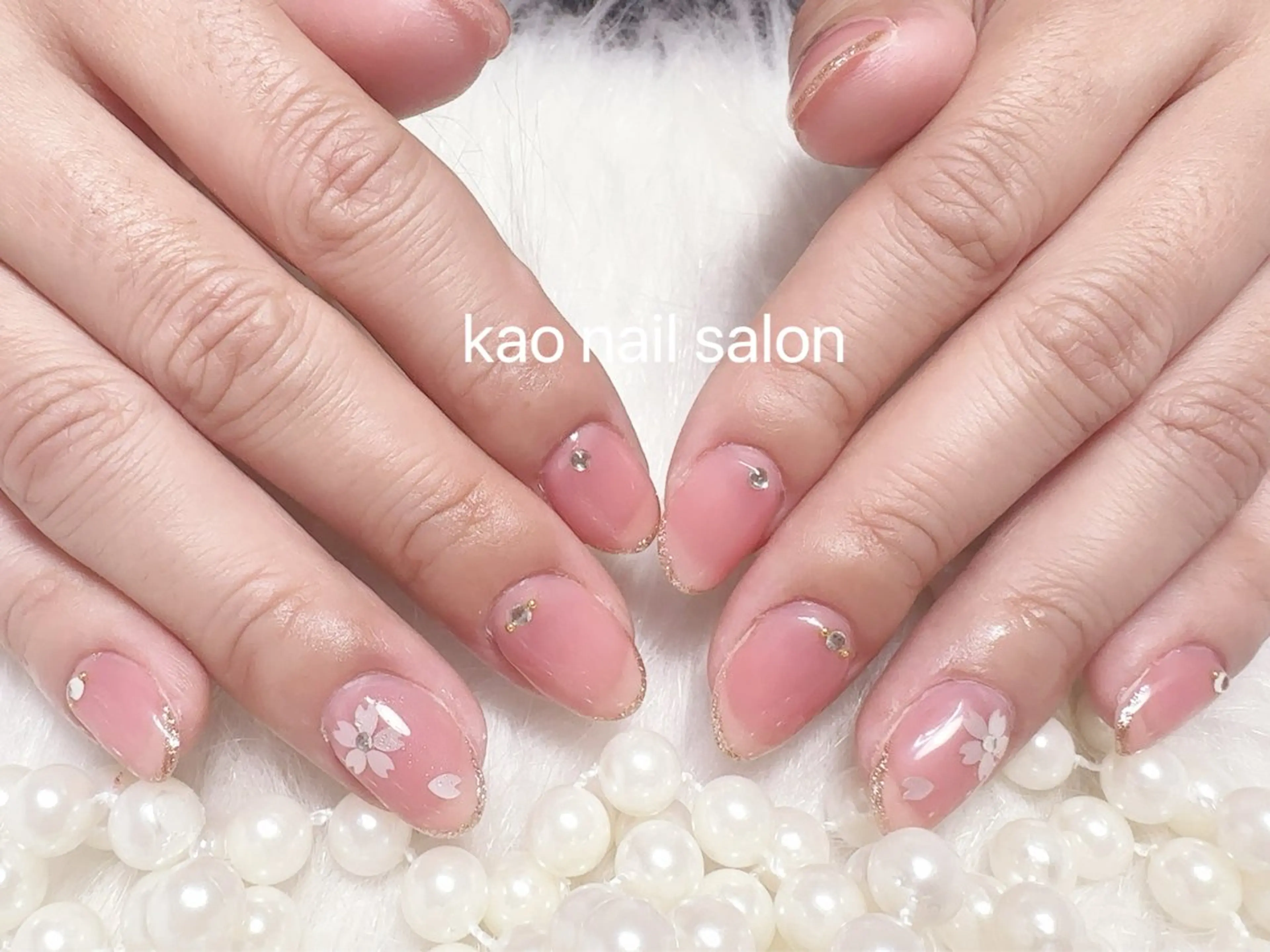ネイル ハンドネイル kao nail マグネット/長さだしのネイルデザイン