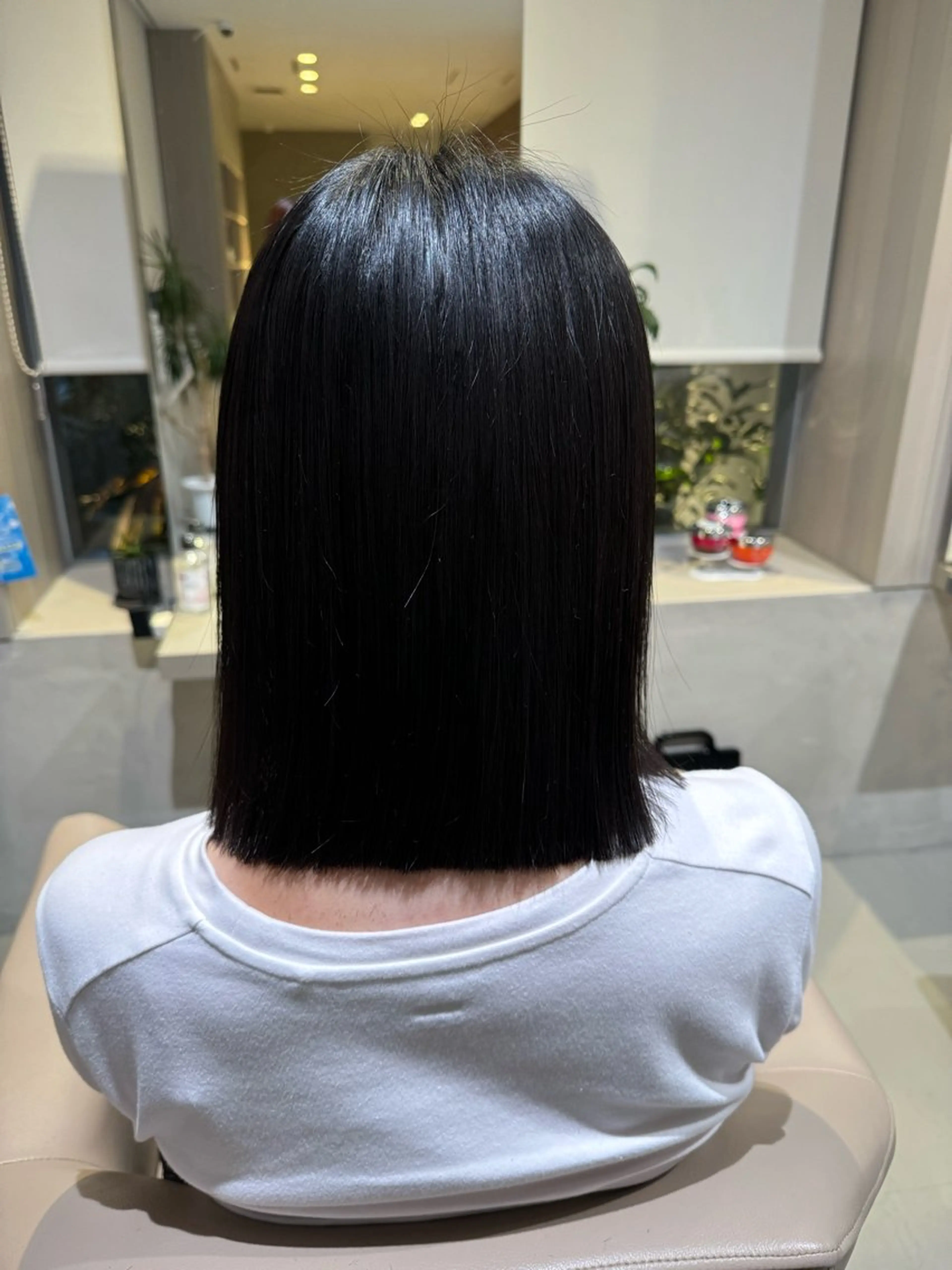 ミディアム 藤本 麗未のヘアスタイル