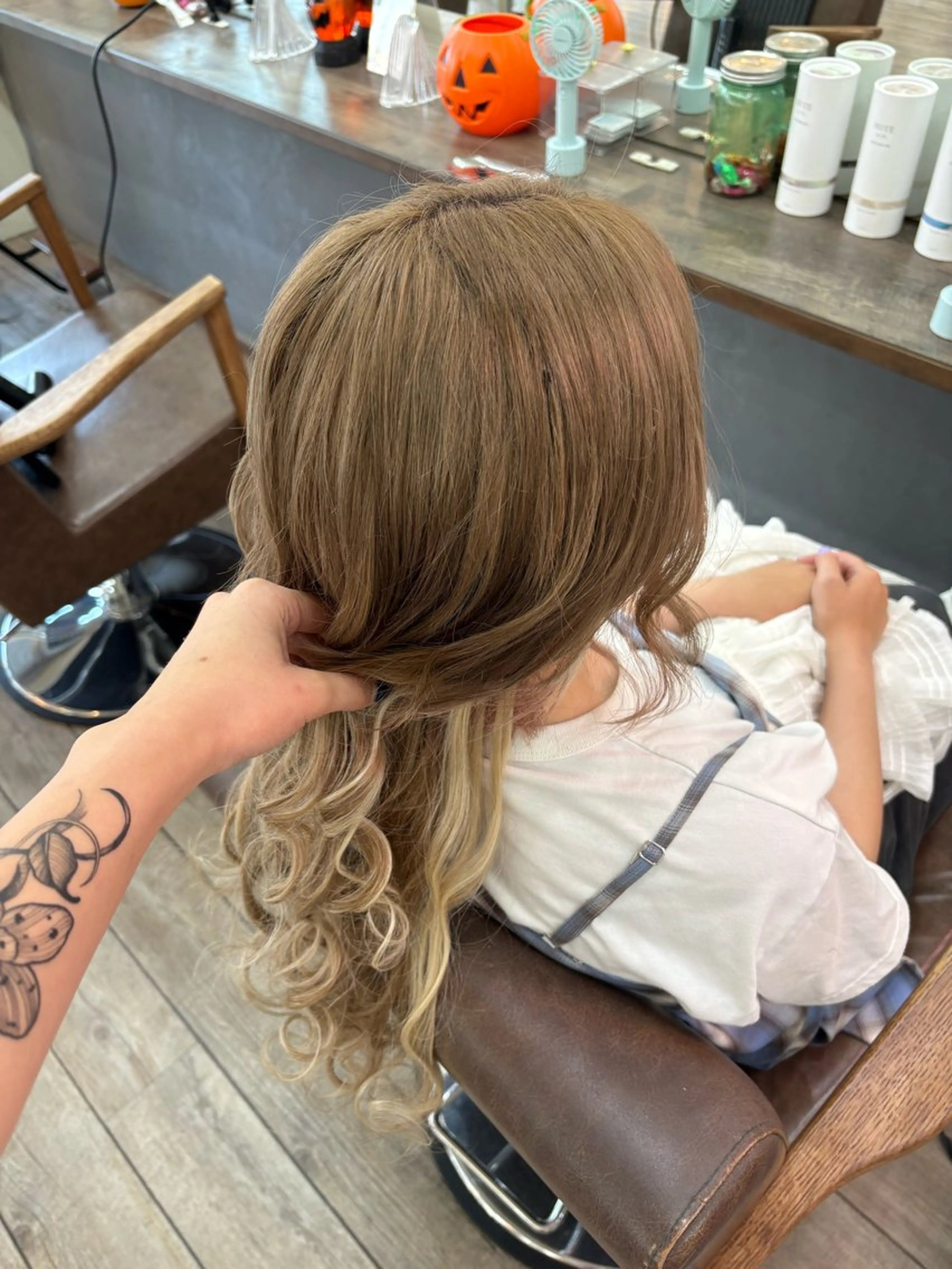 ロング 編み込みエクステ ボブ エクステ エクステ エクステ/大須/黒坂 佳乃のヘアスタイル