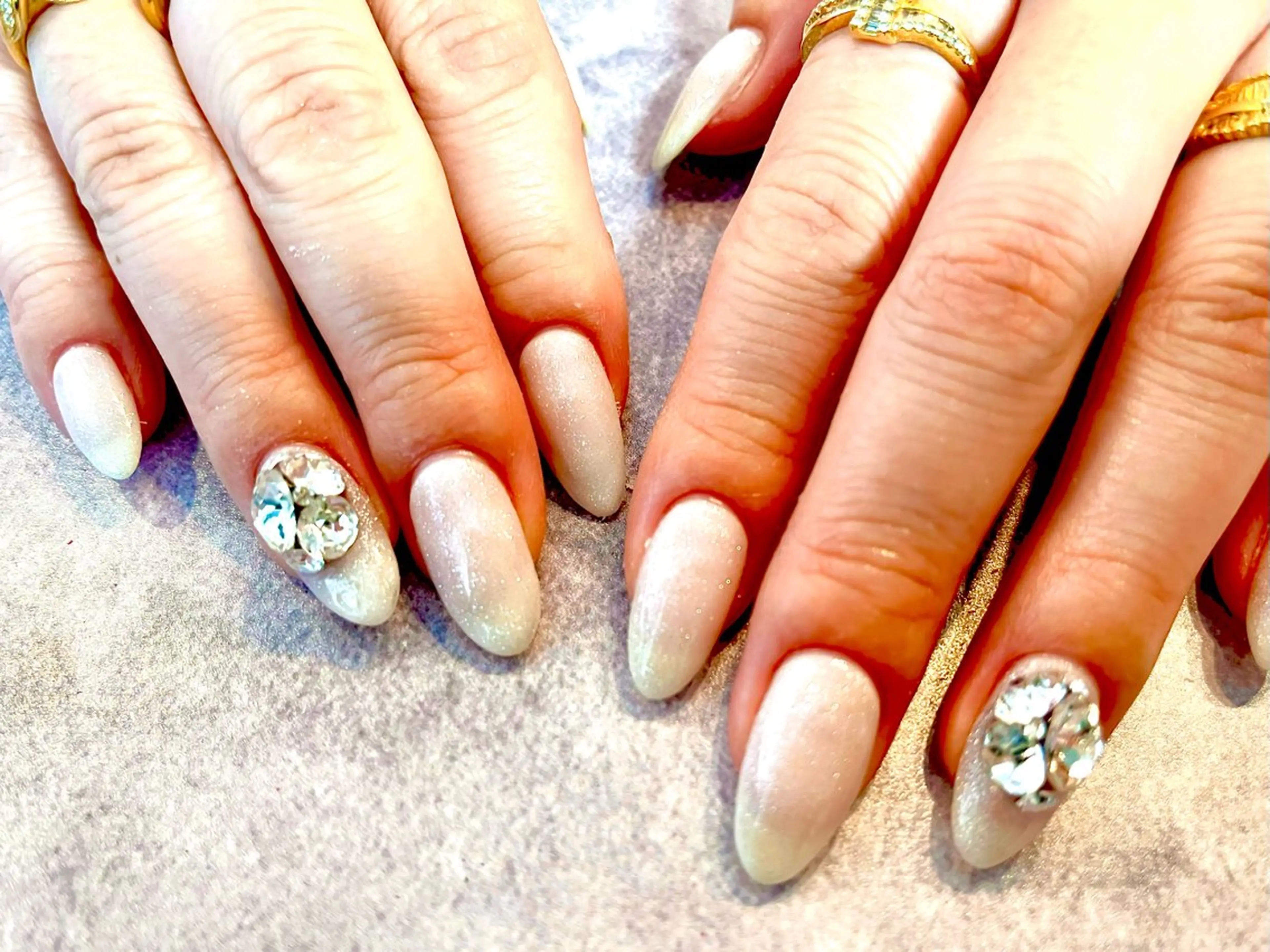 【Hand】オフなし《パラジェル》✨シンプルSコース✨デザインアート2本（お好きなデザイン）の写真