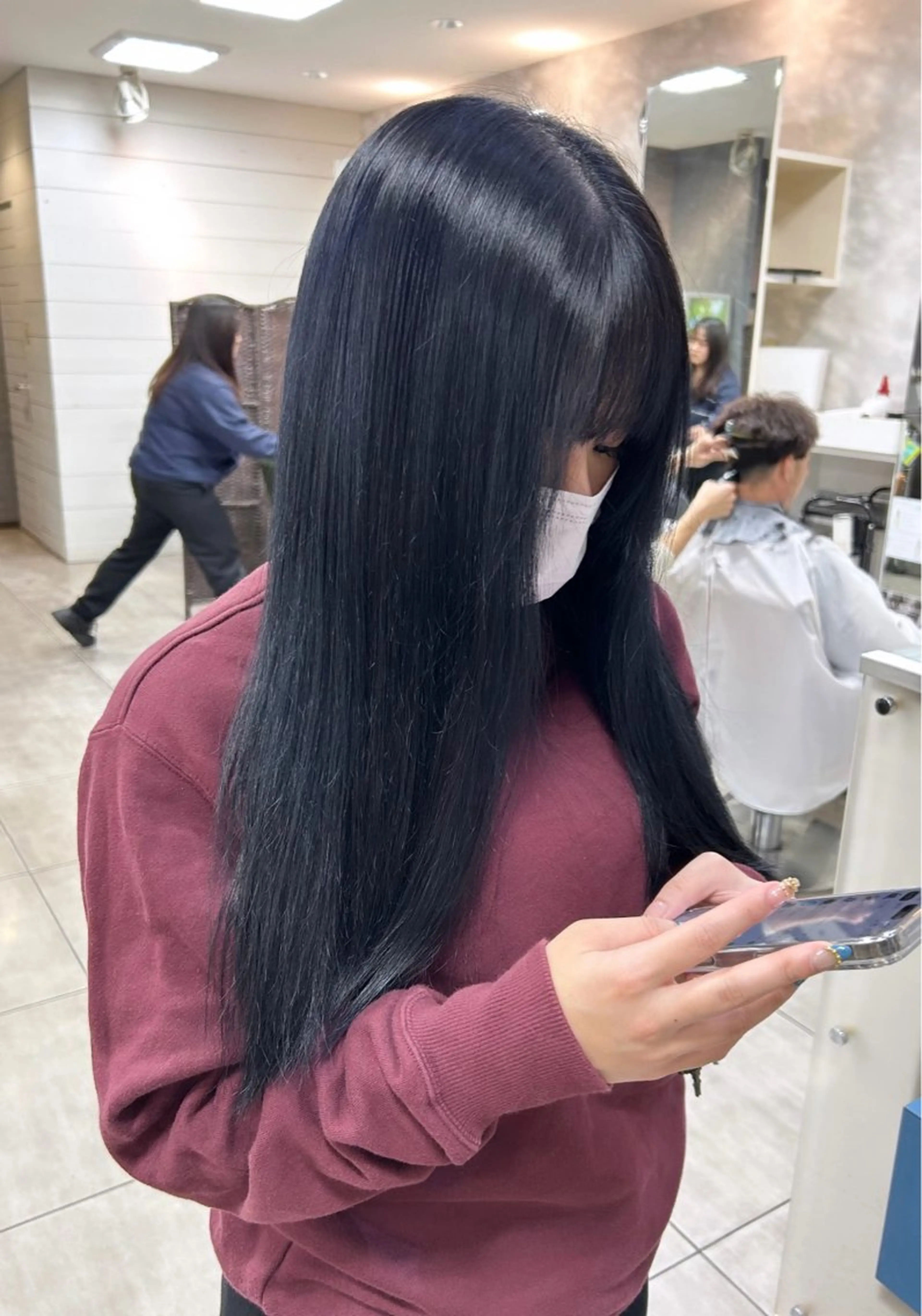 ロング ロング カット ヘアカラー 🫧艶髪カラー🫧 森本くるみのヘアスタイル