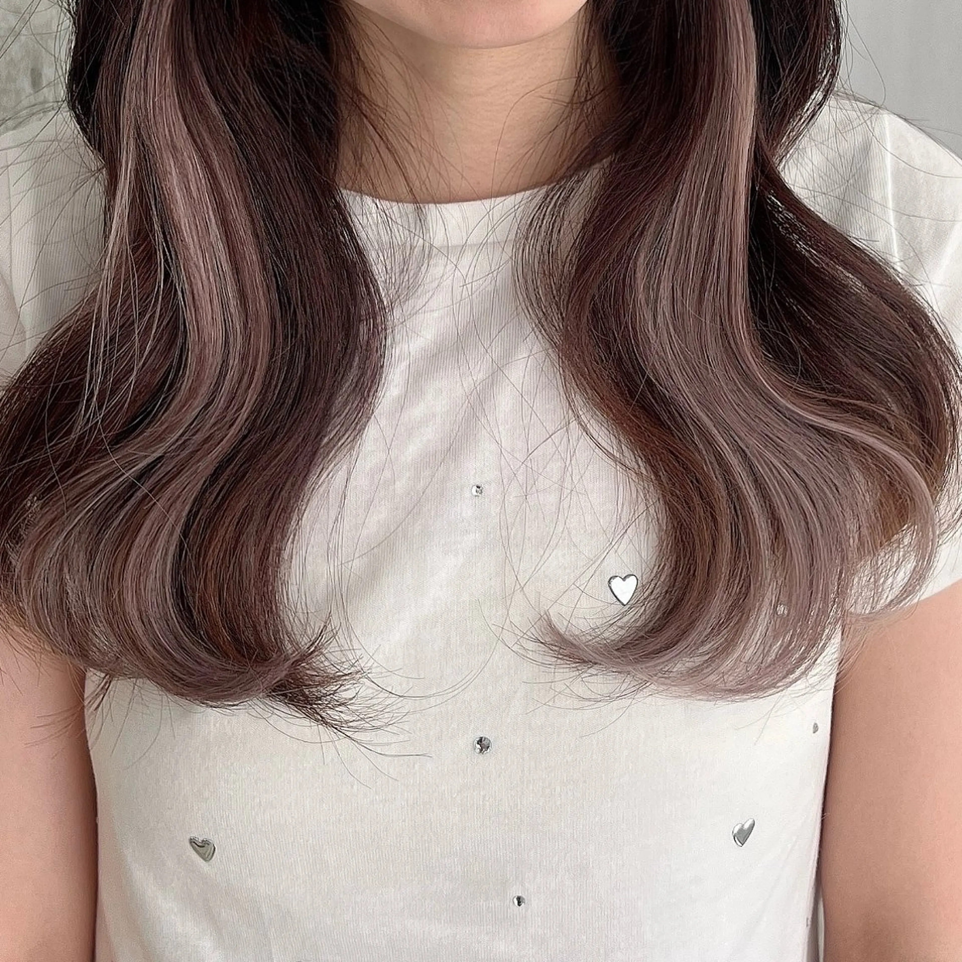 カラー エクステ りおな/エクステ /ミルクティーカラーのヘアスタイル