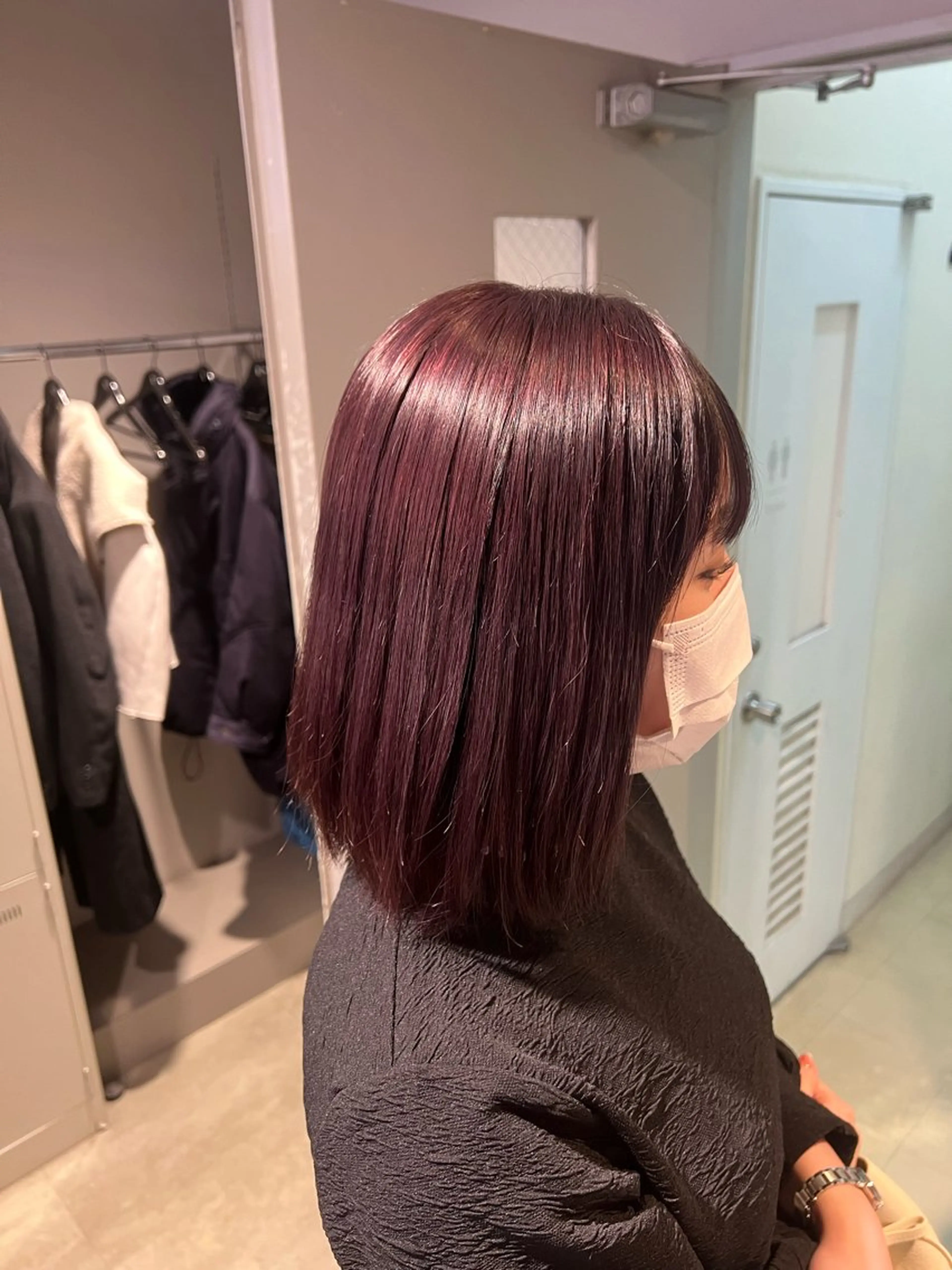 ロング カラー ヘアカラー トリートメント 韓国レイヤーカット /REIのヘアスタイル