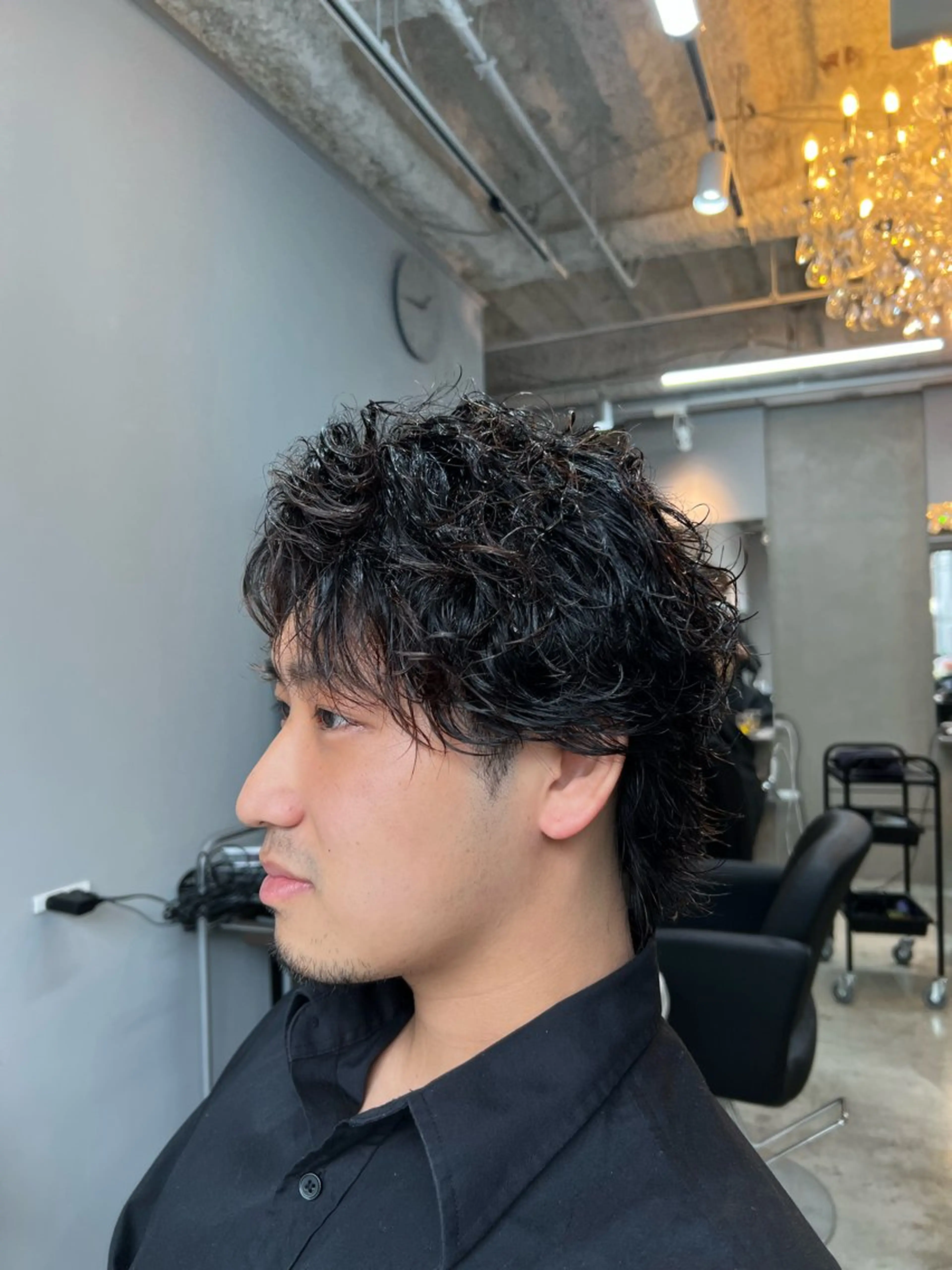 ショート パーマ メンズ メンズパーマ スパイラルパーマ Alo所属・💥メンズパーマ /表参道/モント💥のヘアスタイル