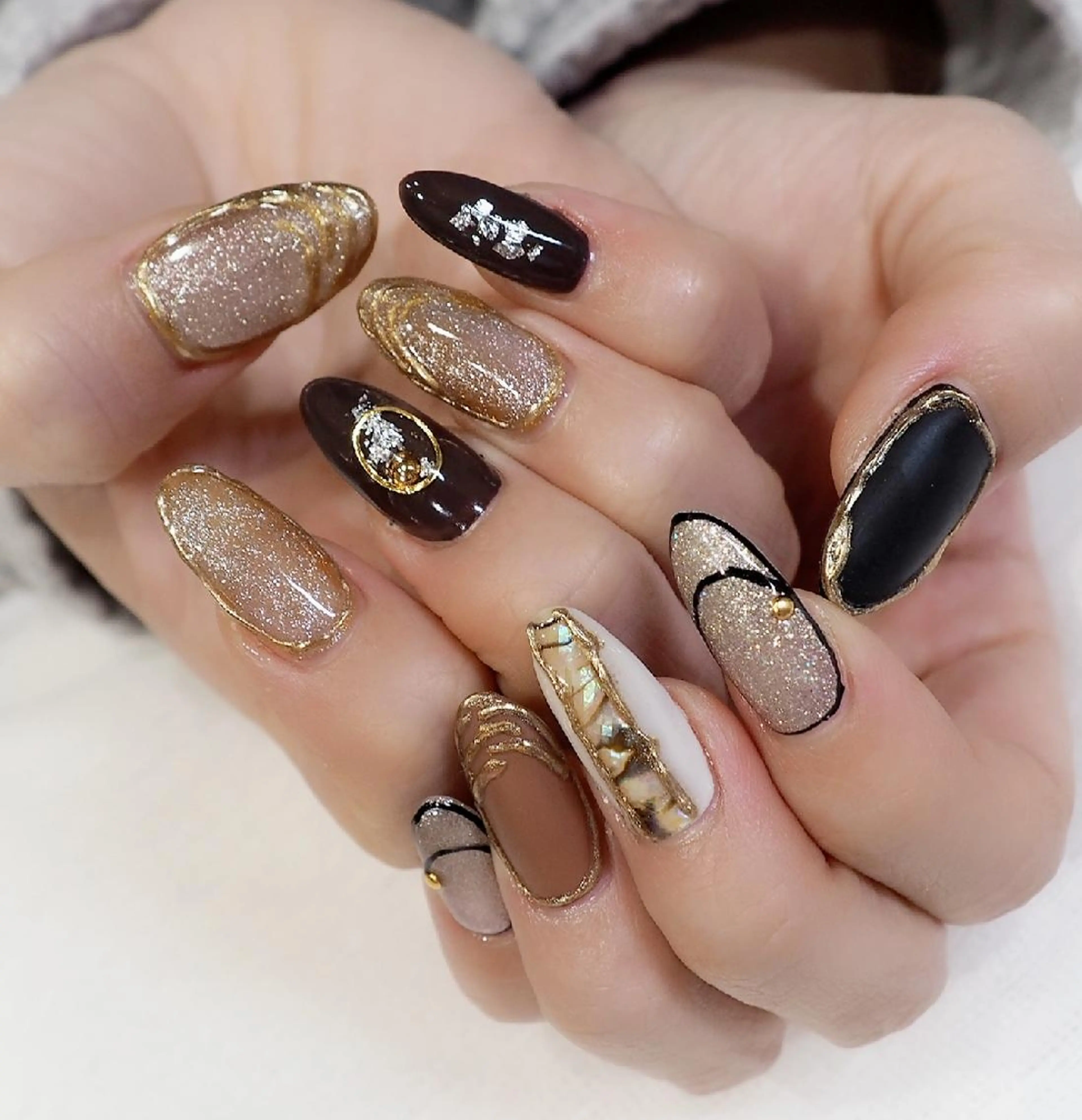 ネイル アートネイル ハンドネイル infinity skyのネイルデザイン