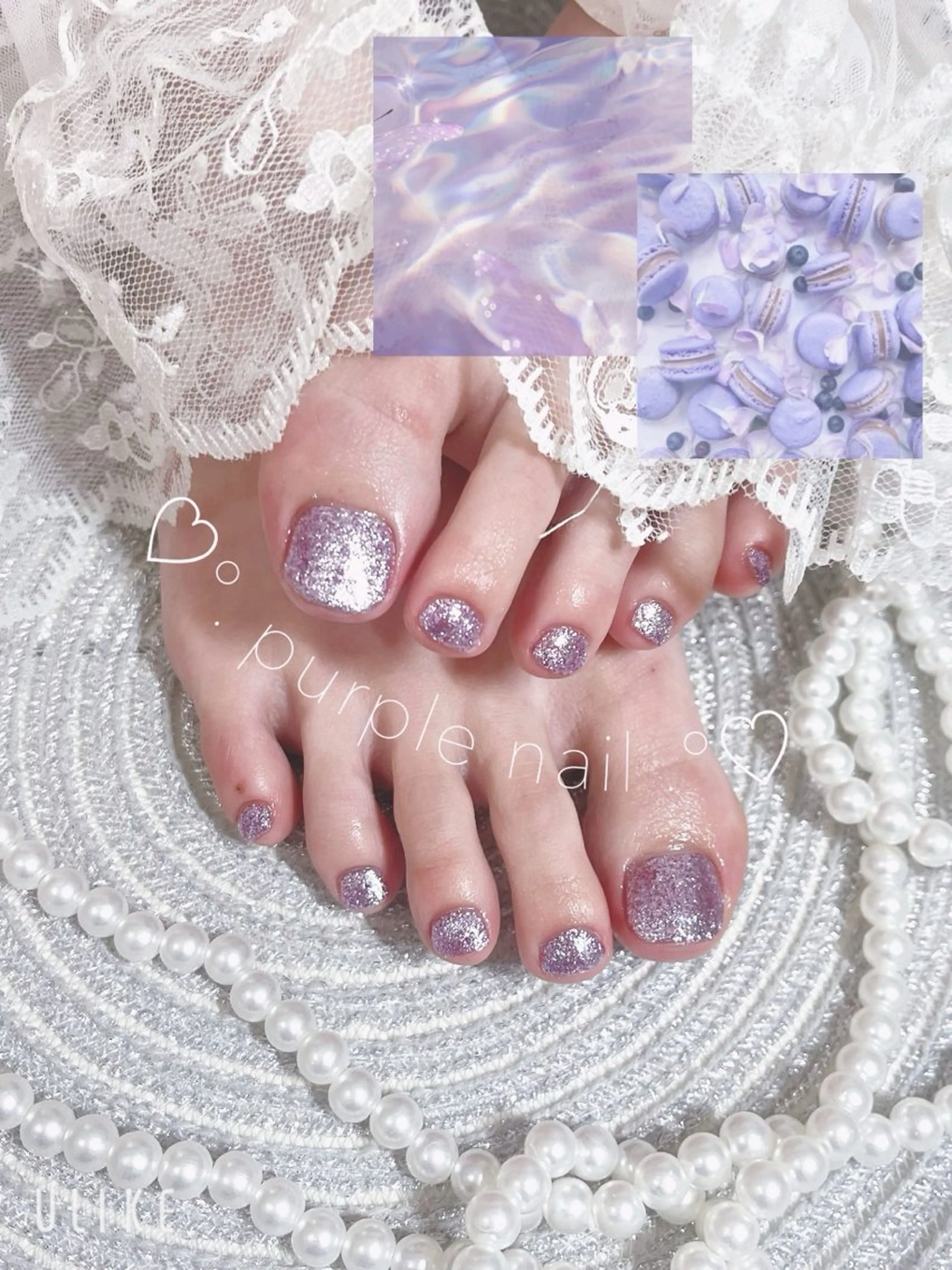 ♡ご新規様♡ ◎Foot 👣 ジェルネイル 💚 ワンカラー　　　　< オフなし >  🛁フットバス、甘皮ケア付✨の写真