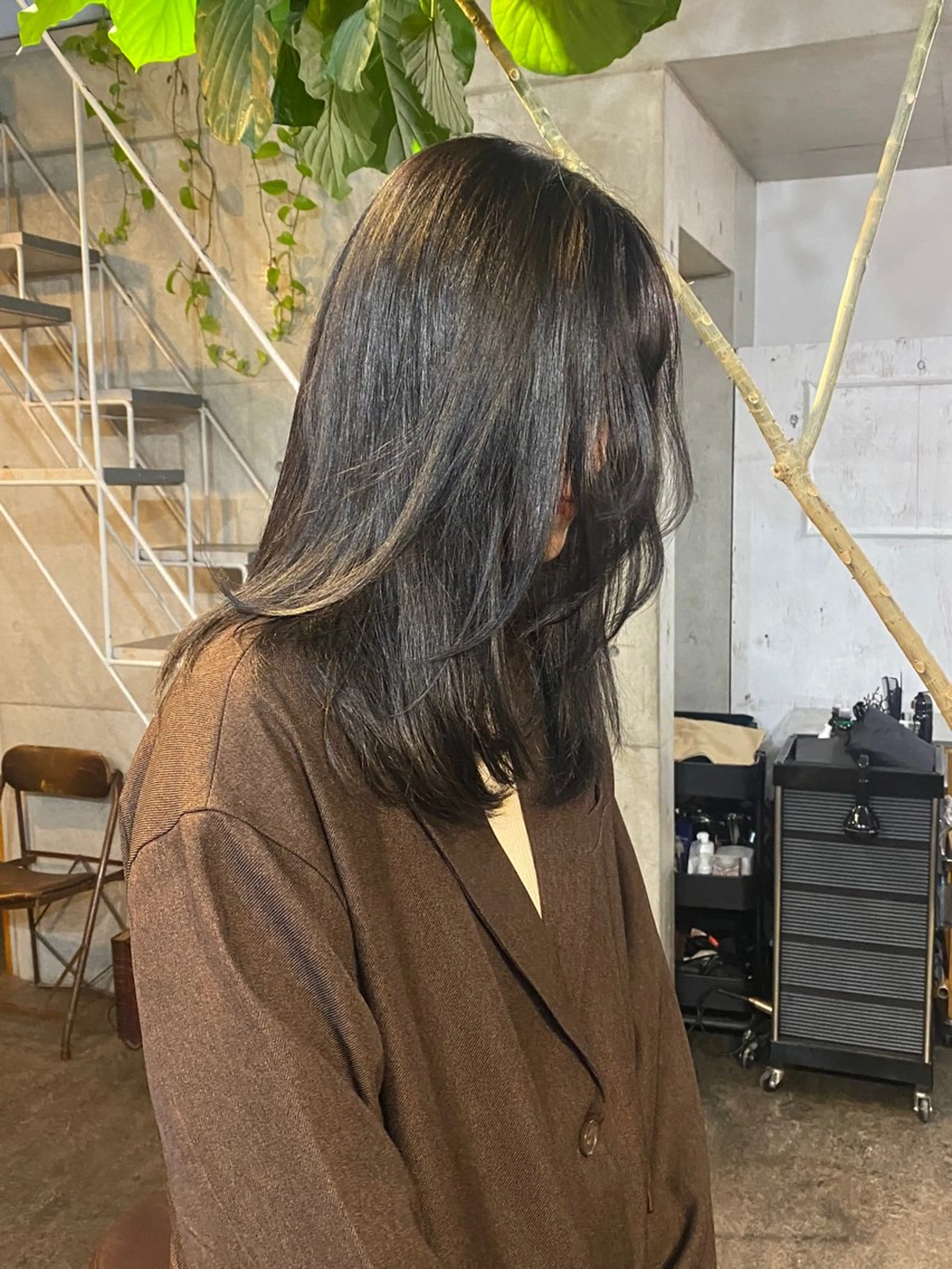 ロング カラー カット ヘアカラー トリートメント モリモト サナのヘアスタイル