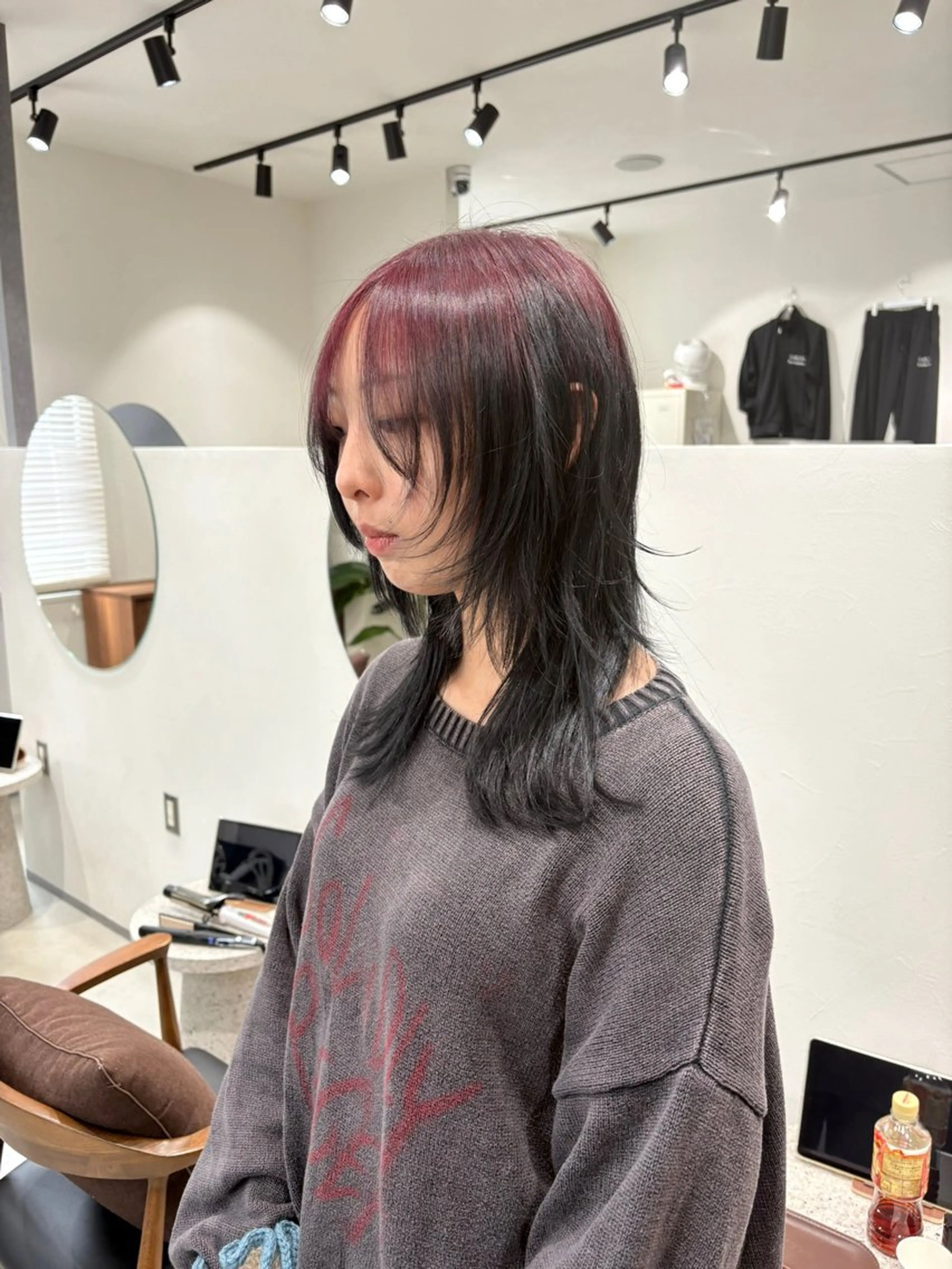 ミディアム ハッシュカット ボブ/レイヤー /河内温太のヘアスタイル