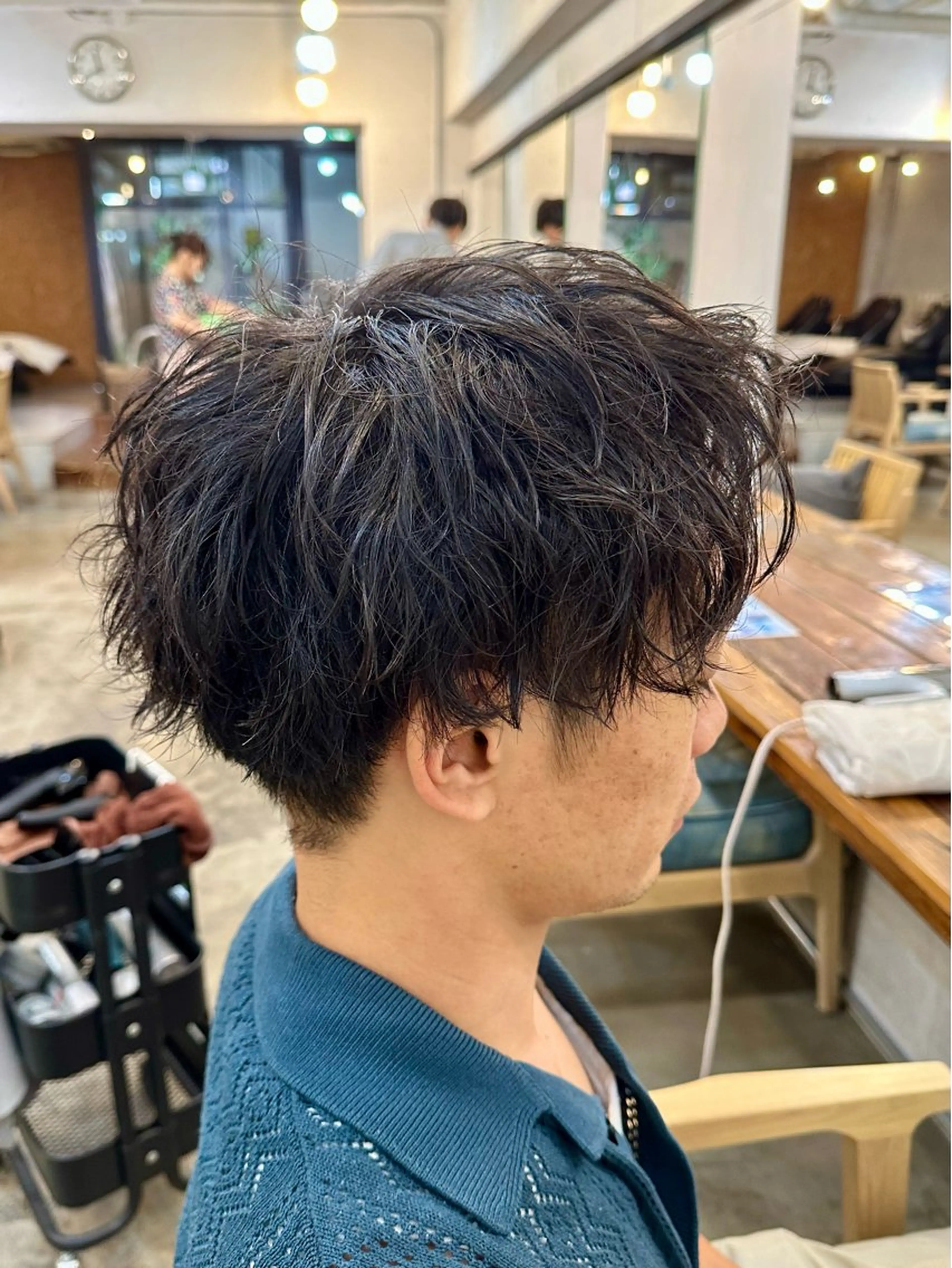 パーマ メンズ カット パーマ 横浜/ボブ/ ショート/はやとのヘアスタイル