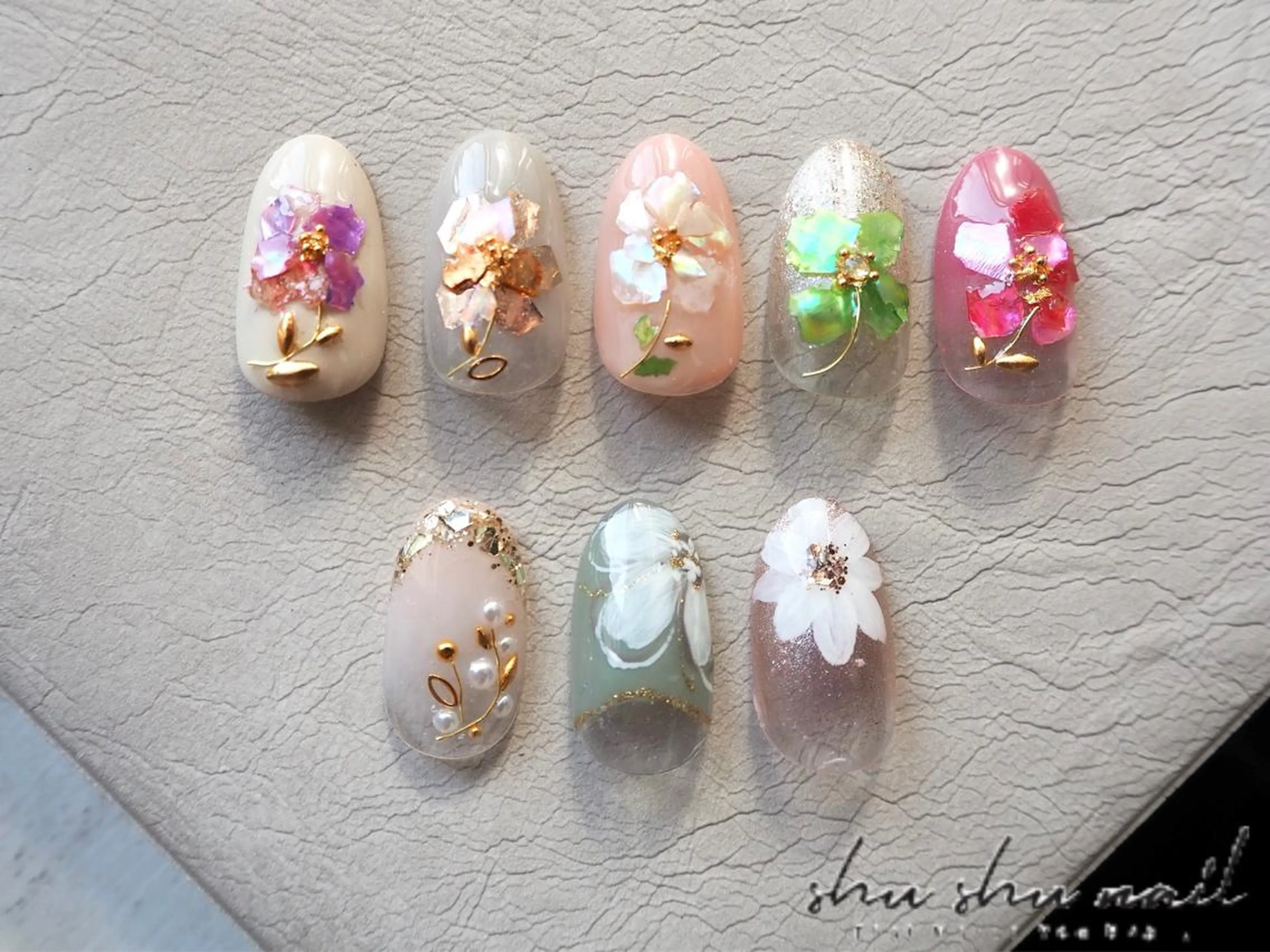 ネイル アートネイル フラワーネイル shushunail所属・和田 周子のネイルデザイン