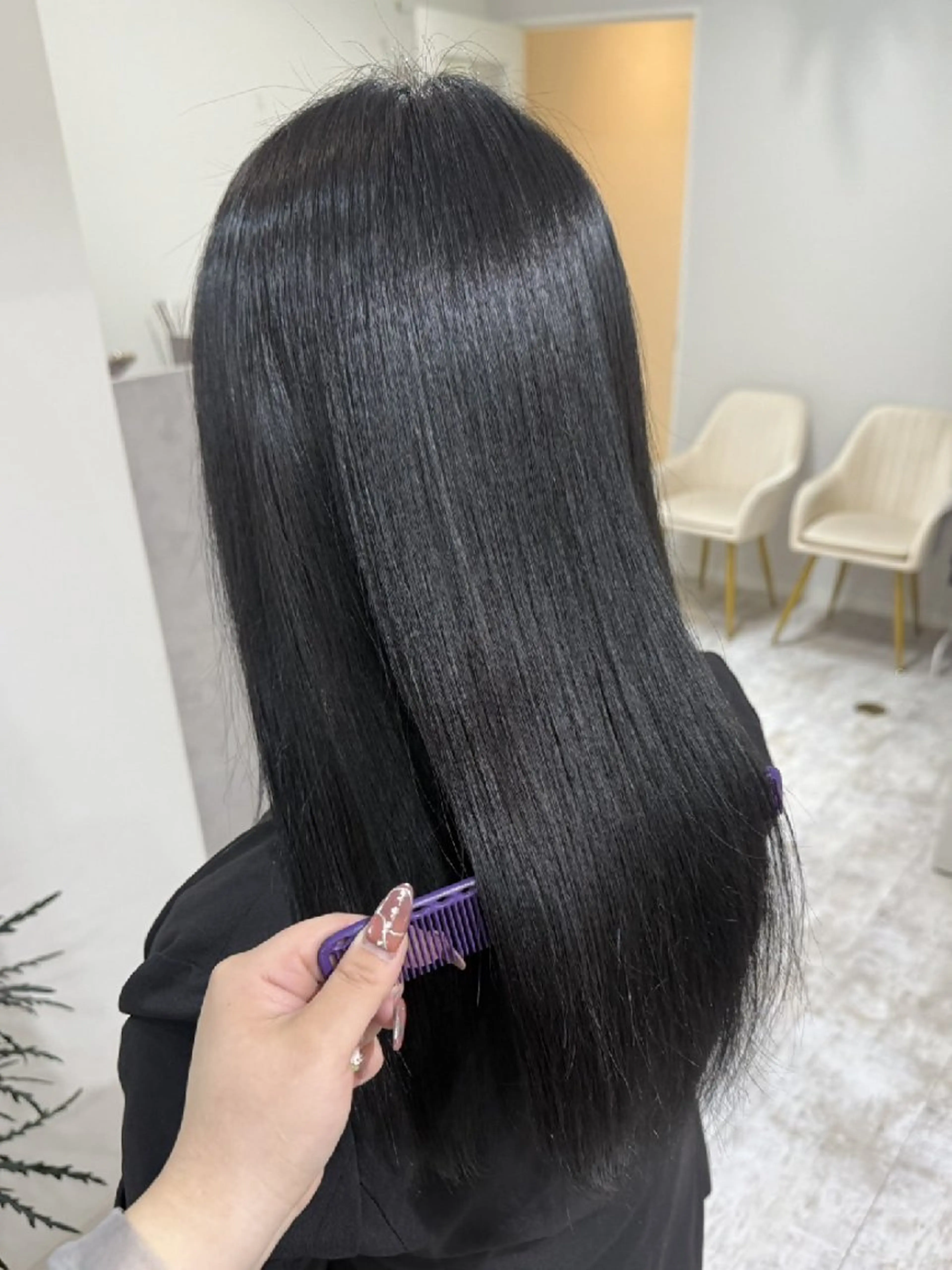 セミロング カラー ヘアカラー トリートメント piLLon 心斎橋のヘアスタイル