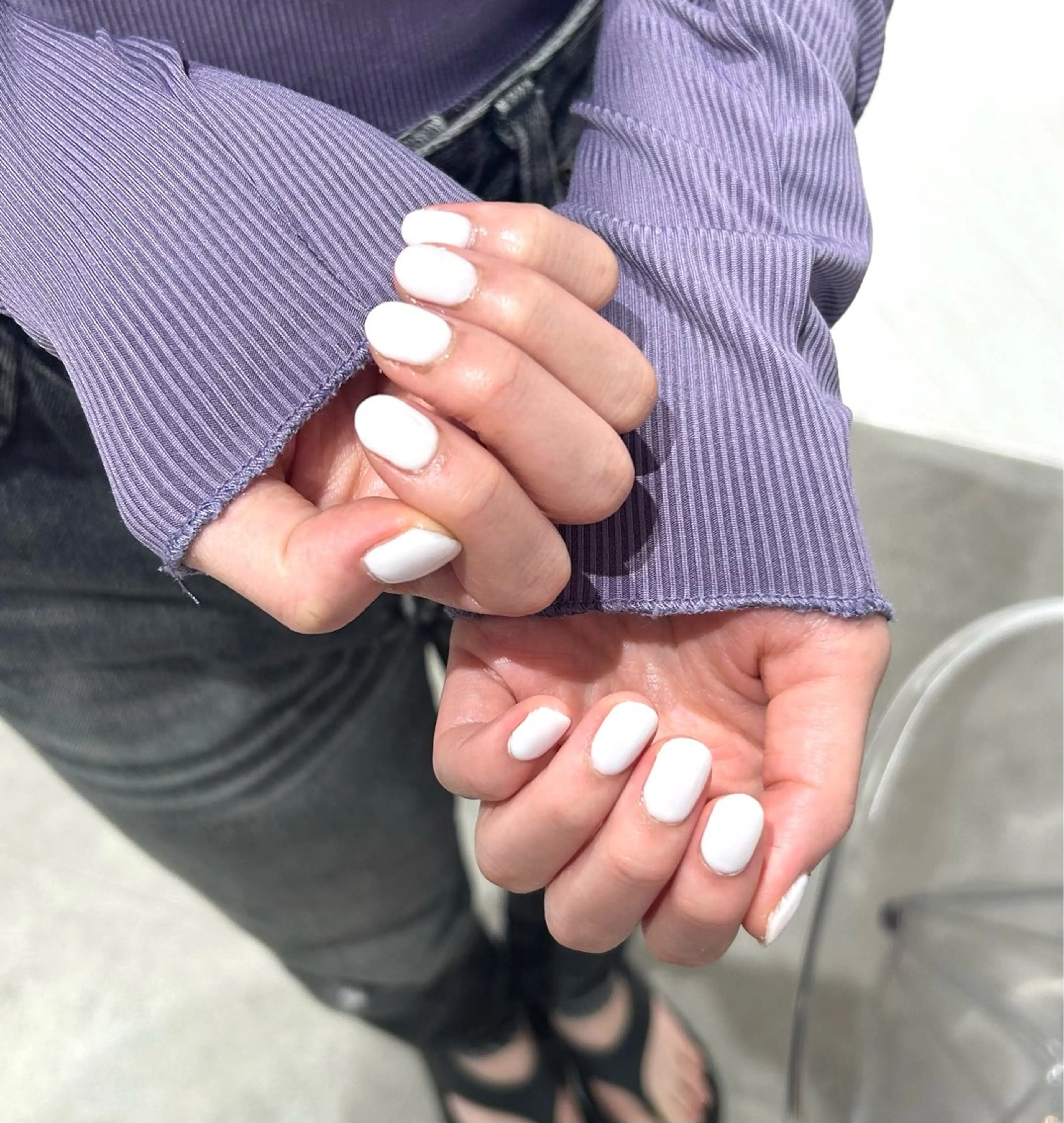 ネイル ジェルネイル ワンカラーネイル ちょめ/八王子 ZEST emuのヘアスタイル