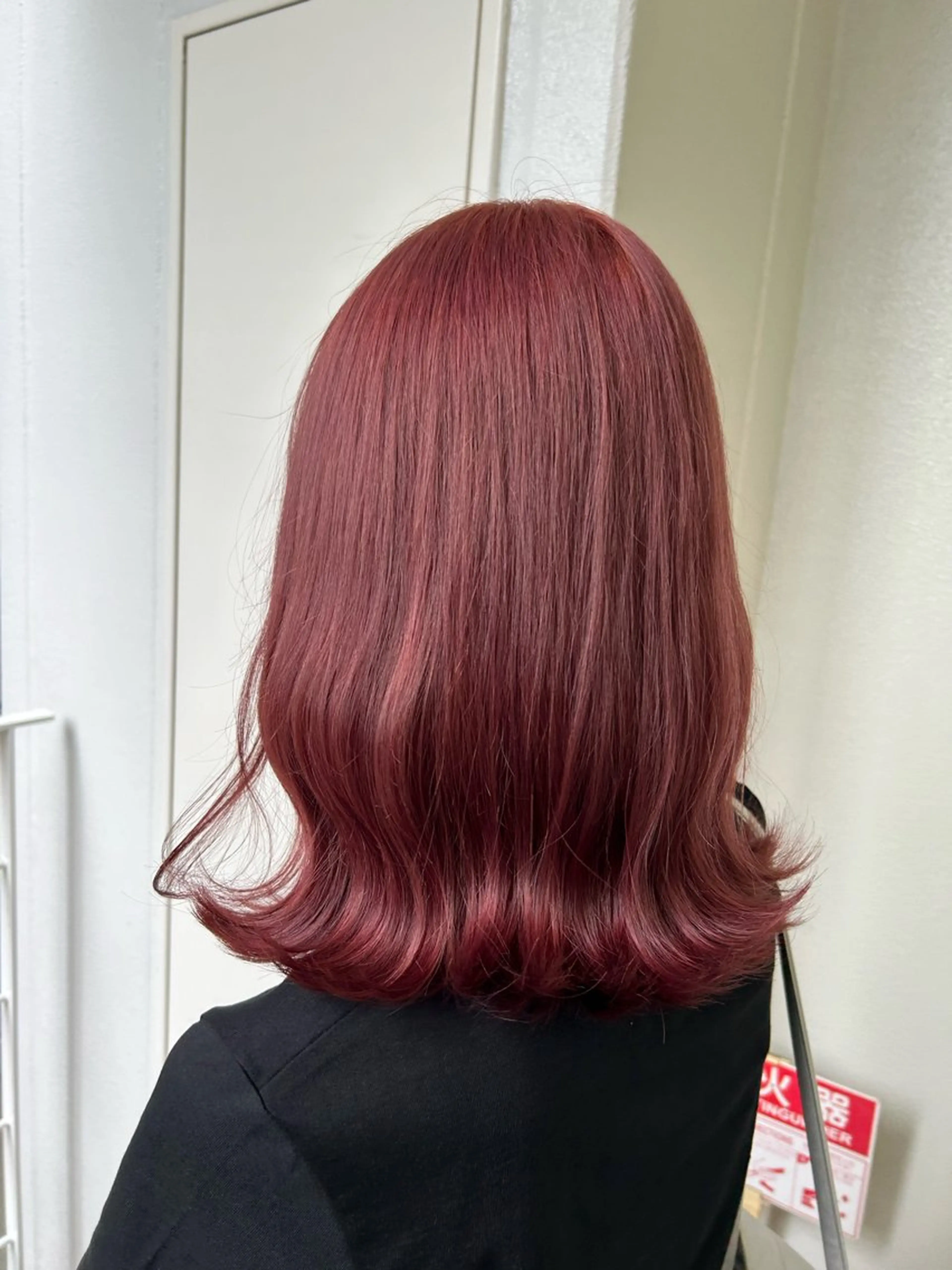 ミディアム カラー ピンクカラー 《暖色/韓国hair 》🇰🇷桑原ユキネのヘアスタイル