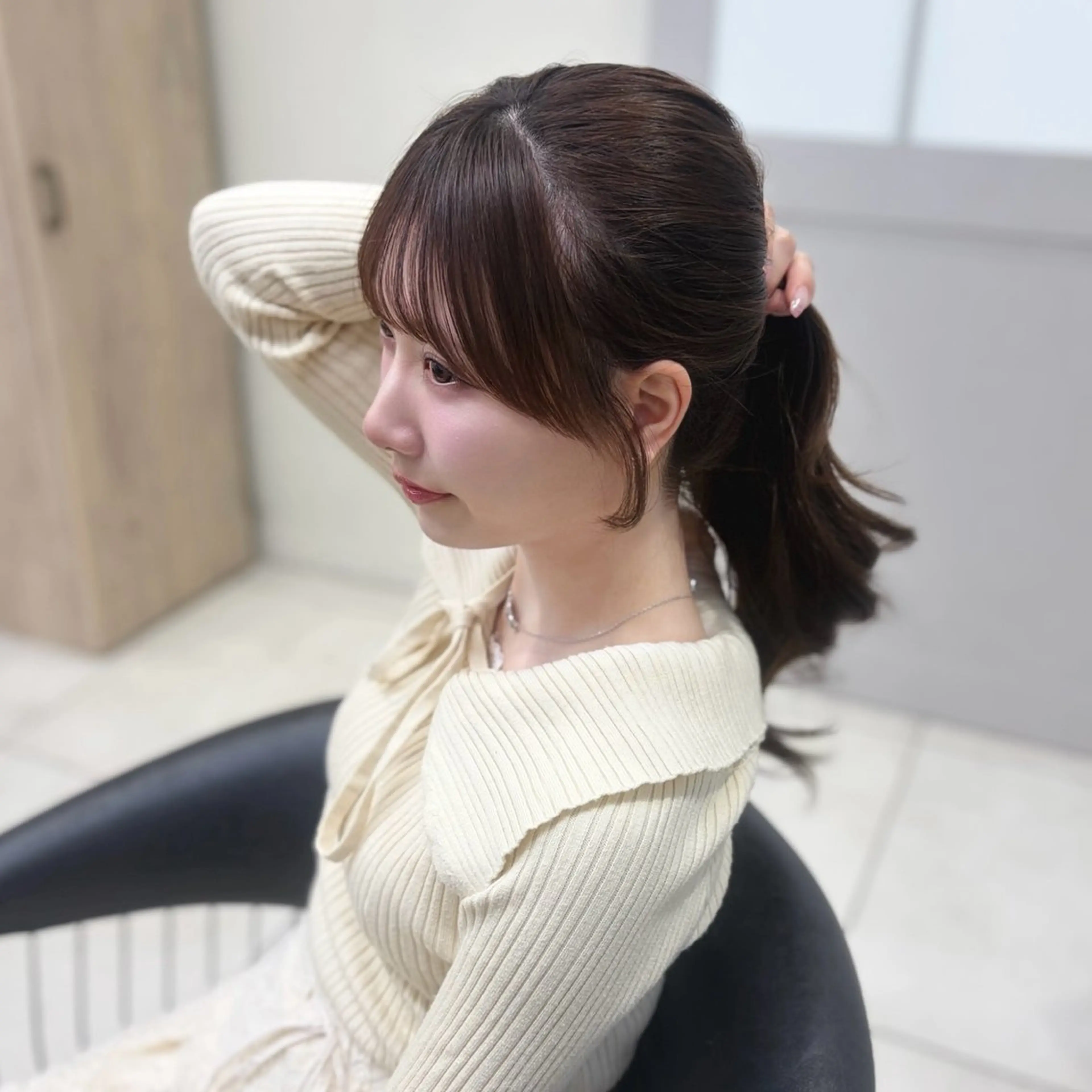 ♡盛れる前髪、顔周りカット＋艶カラー＋グロストリートメント♡の写真